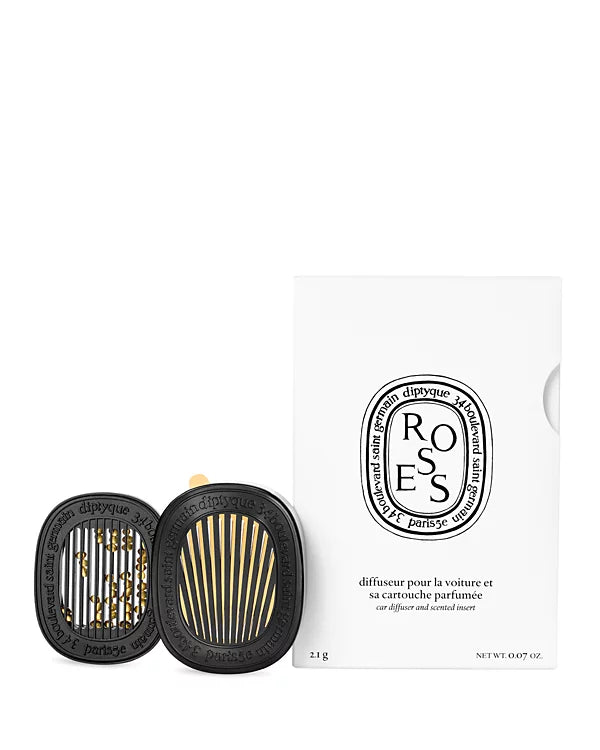 DIPTYQUE Roses Car Fragrance Diffuser and Refill Insert Set 0.07 oz