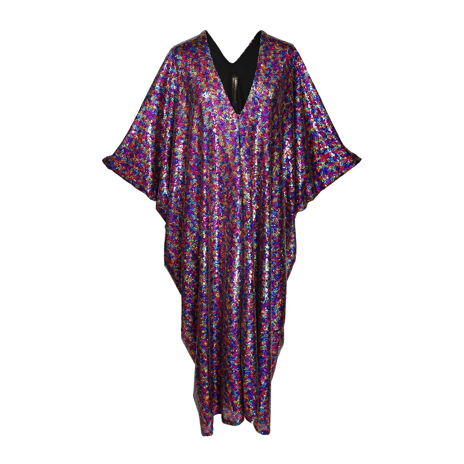 La Fete Hologram Sequin Caftan