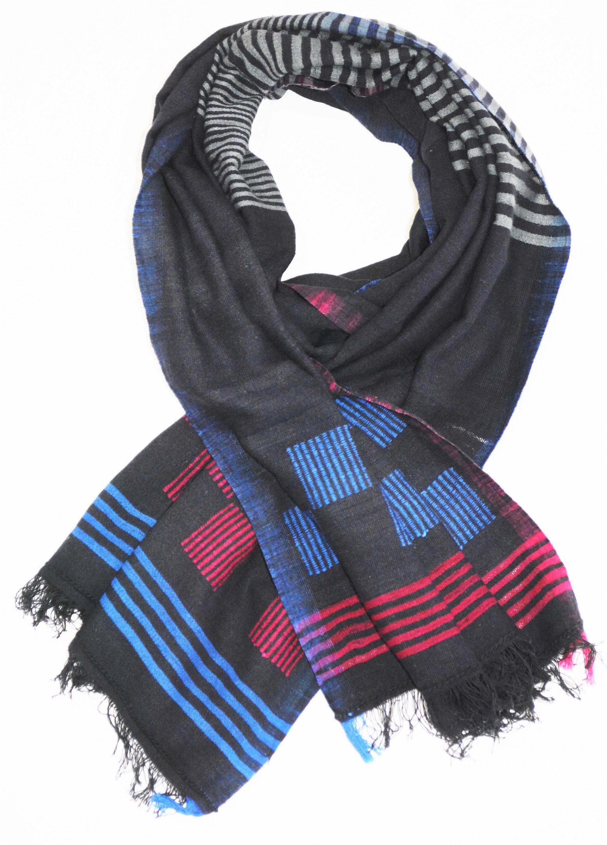 Hand woven cotton scarves by OMSutra