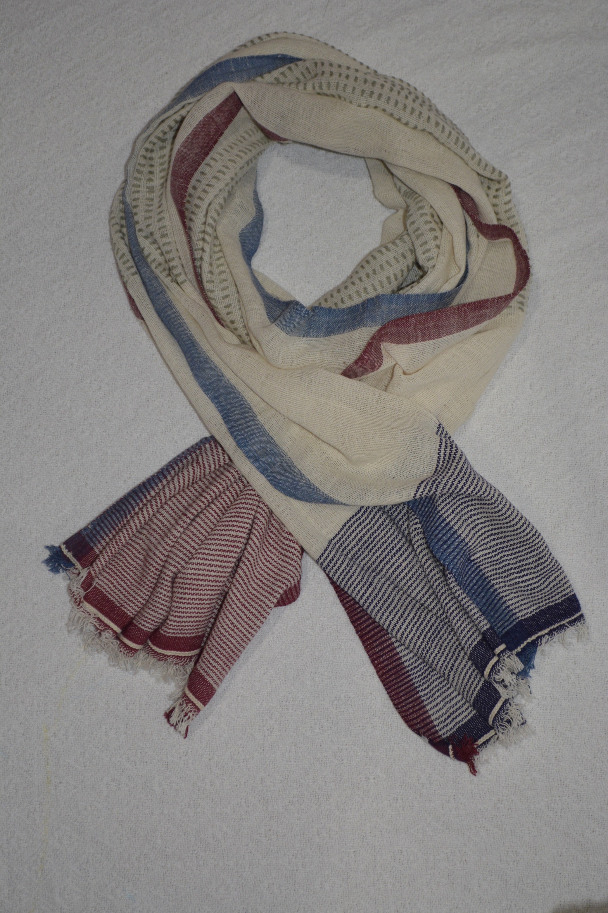 Hand woven cotton scarves by OMSutra