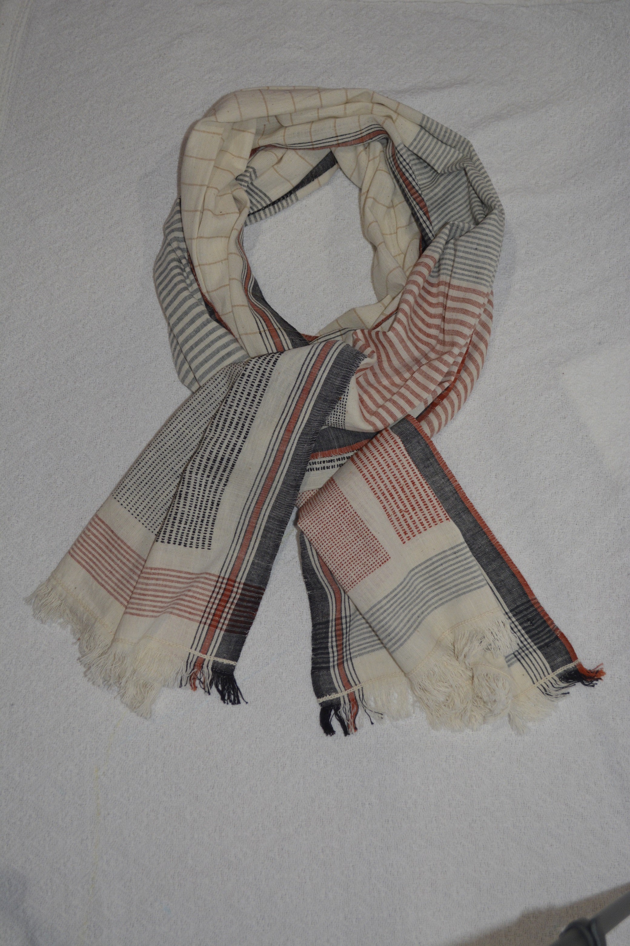 Hand woven cotton scarves by OMSutra