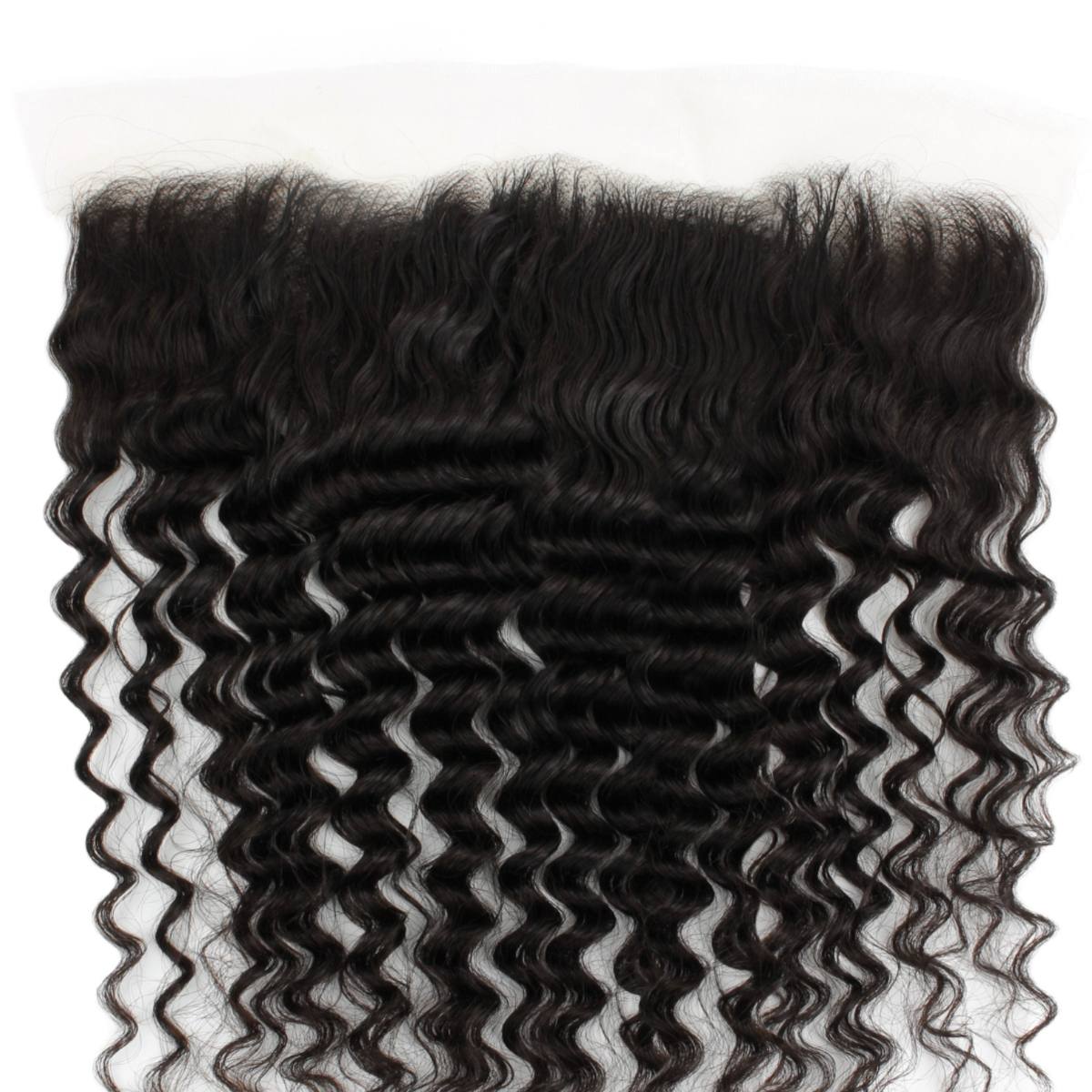 Deep Wave 13x4 Transparent Lace Human Hair Frontal