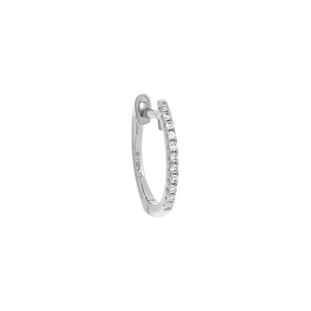 Diamond Huggie Earring 14K - Adina's Jewels