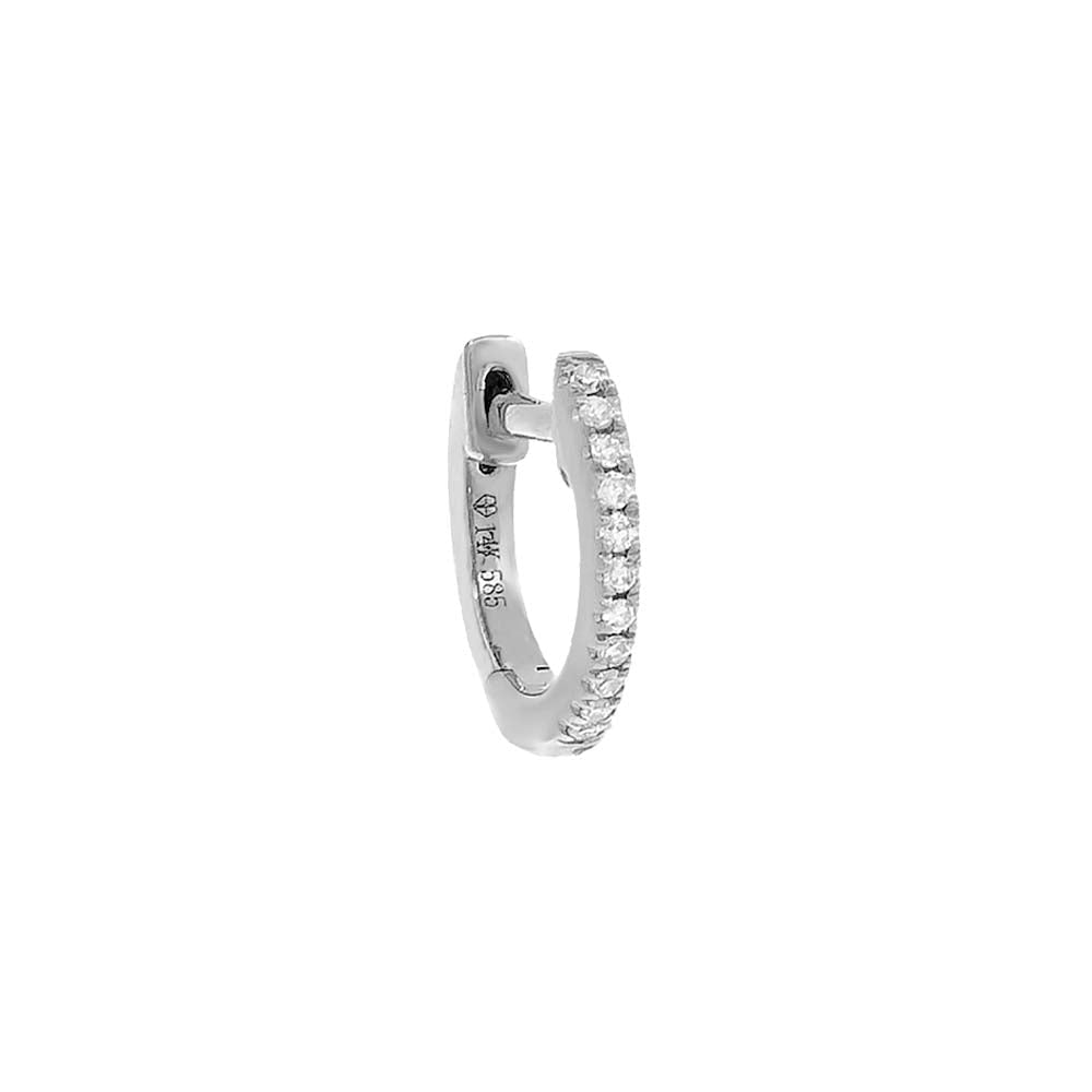 Diamond Huggie Earring 14K - Adina's Jewels