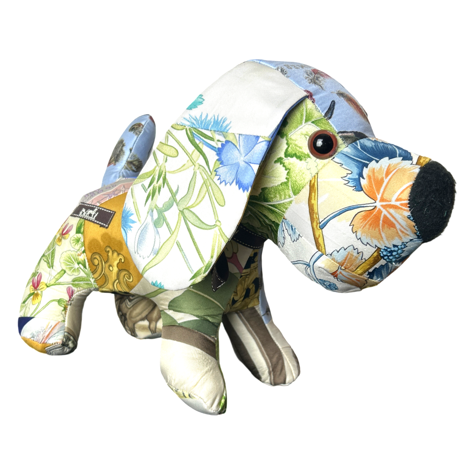 Vintage Silk Scarf Loyal Puppy
