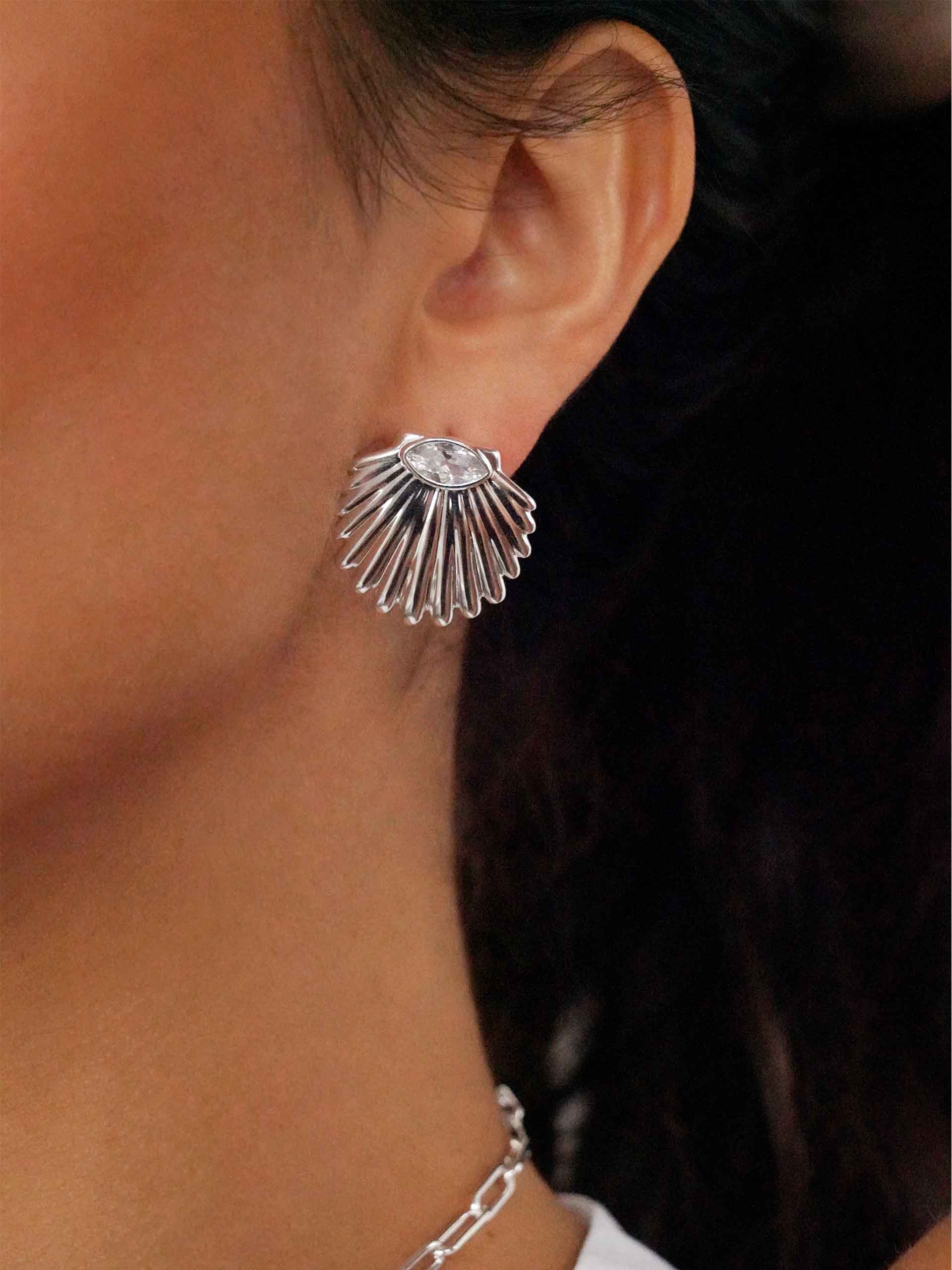 Santorini Shell Studs