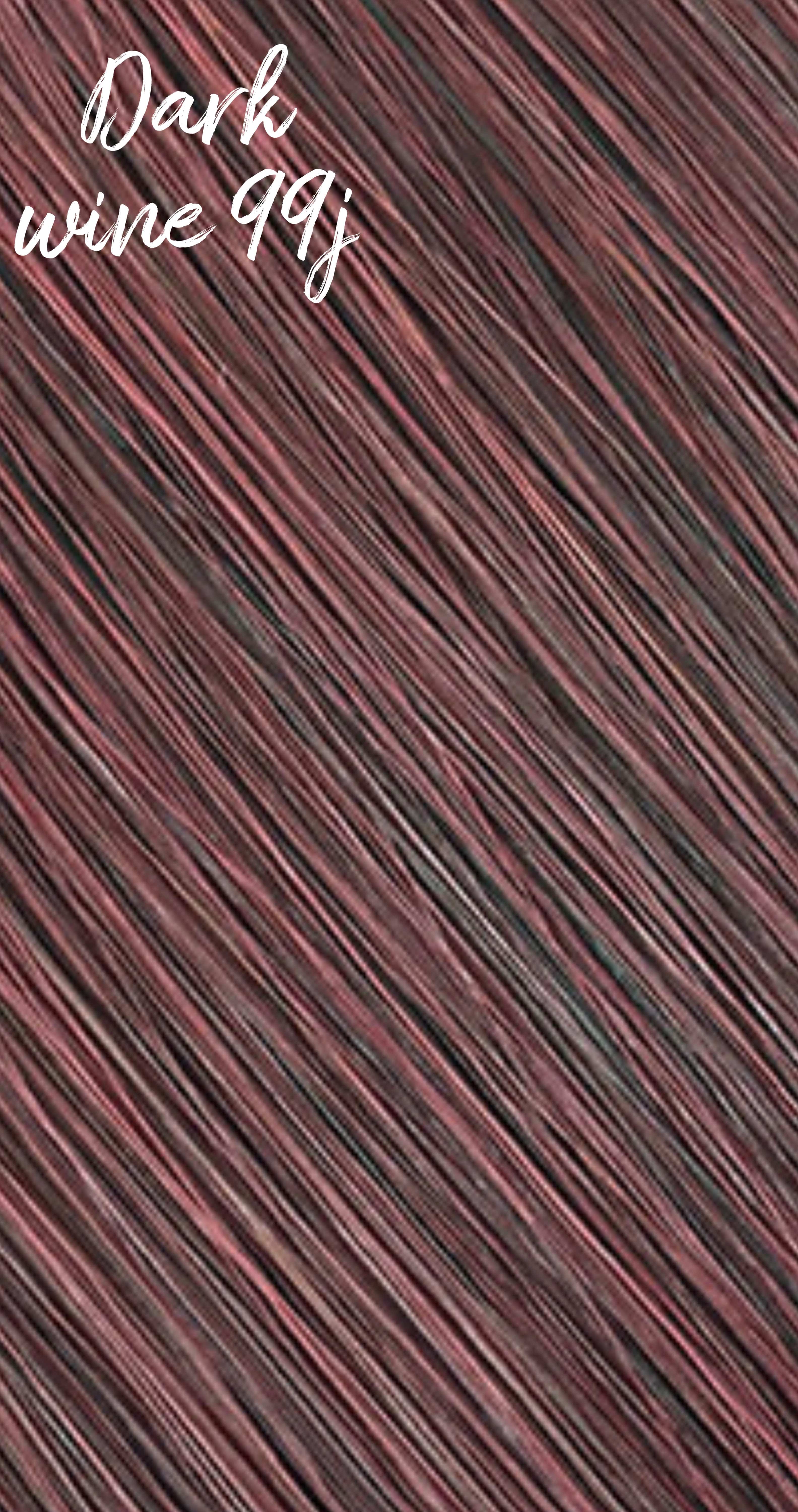 Professional Hand Tied Weft Hair Extensions Dark wine 99j