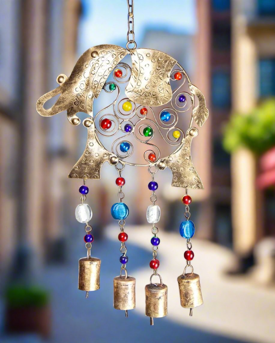 Beaded Elephant Chime by OMSutra