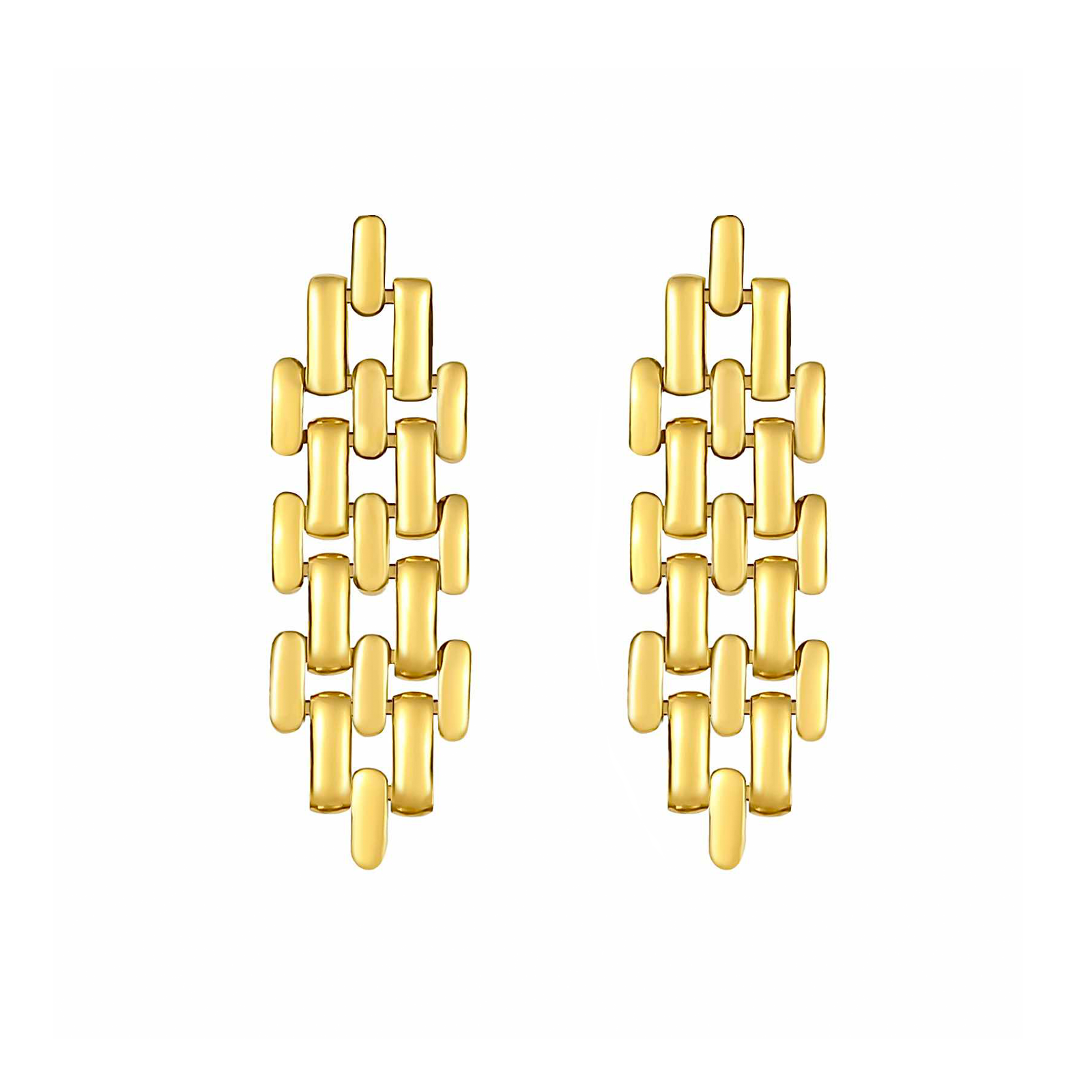 ER004G B.Tiff Gold Ripple Earrings