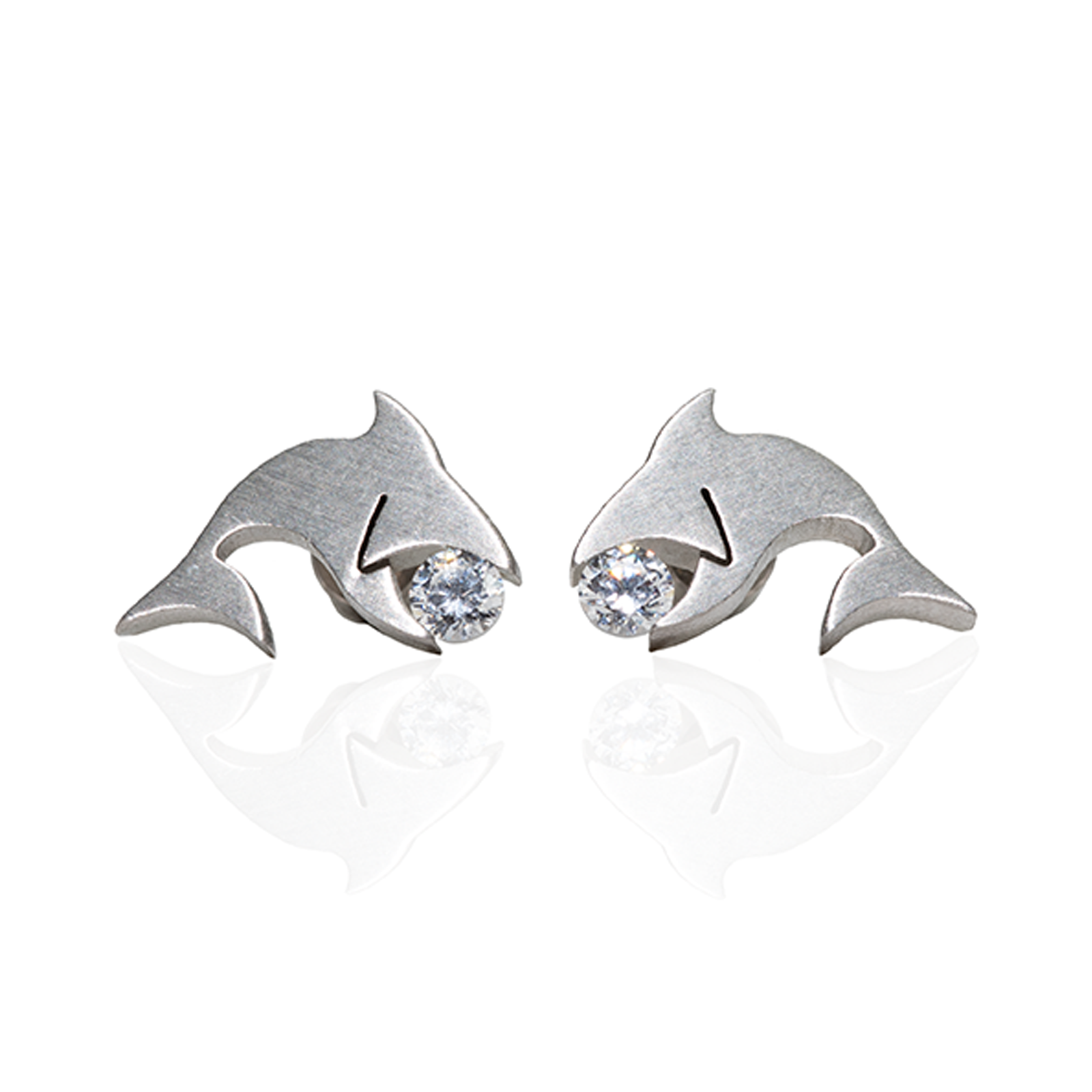 ER119W B.Tiff Shark Earrings