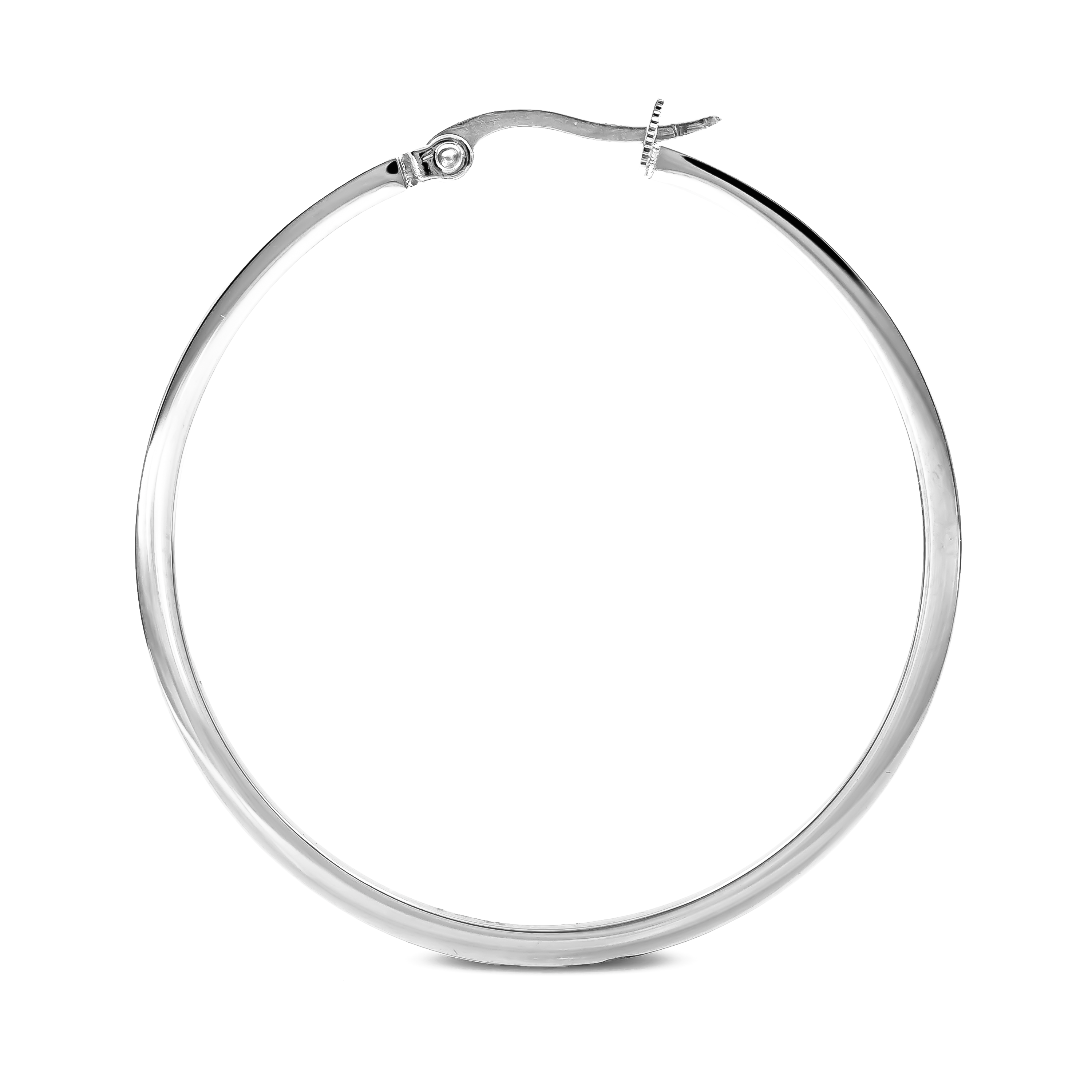 ER317W B.Tiff Pavé 58-Stone Classic Large Hoop Earrings