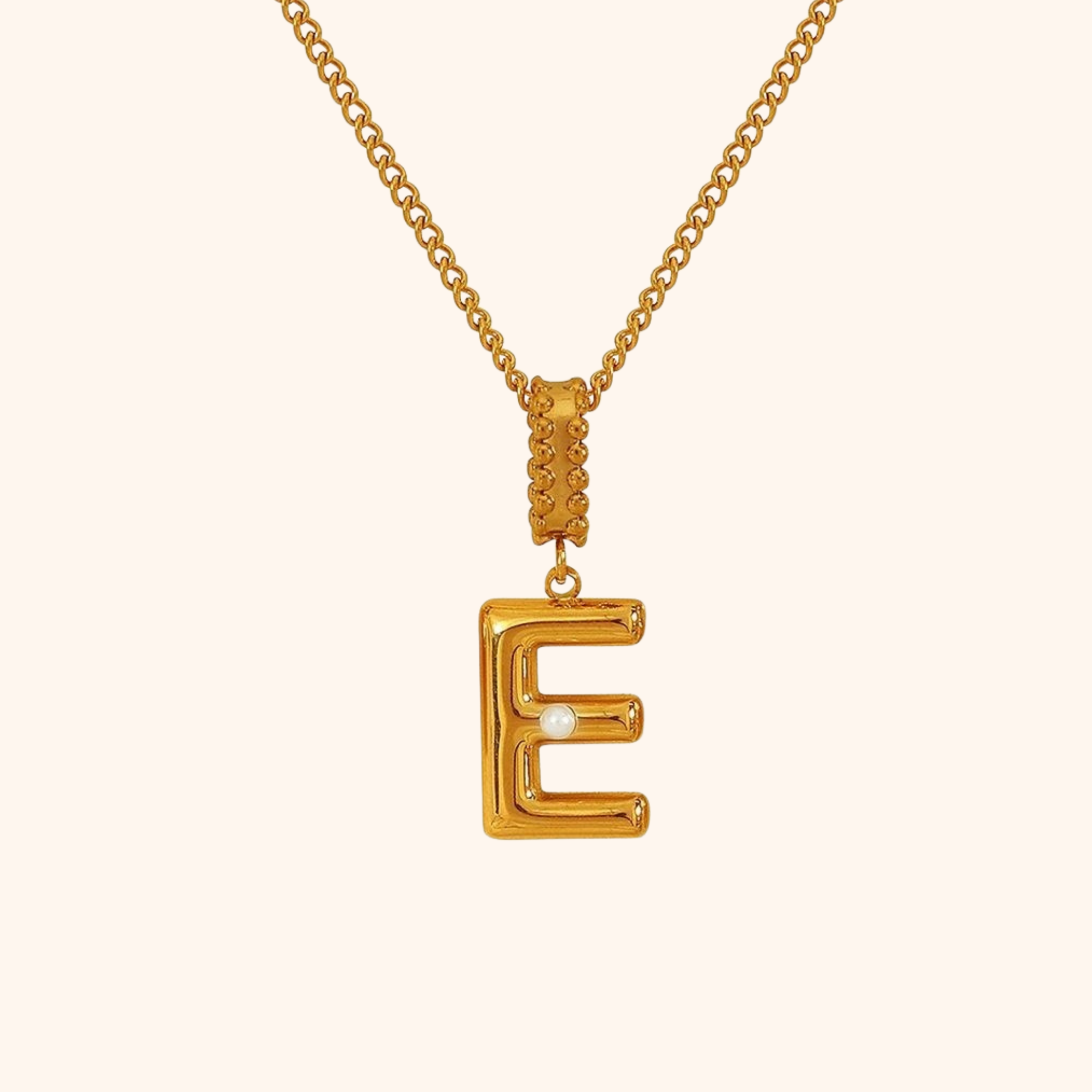 Pearl Initial Necklace