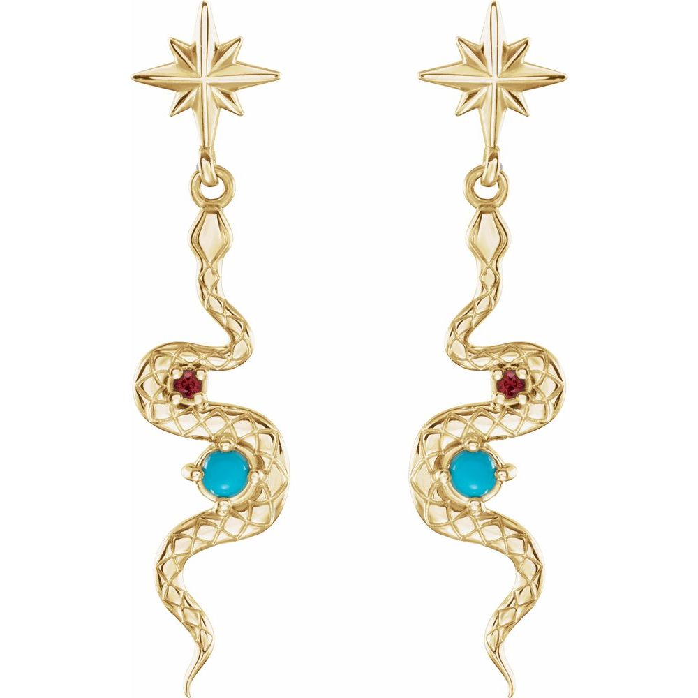 Starlight Serpent Earrings