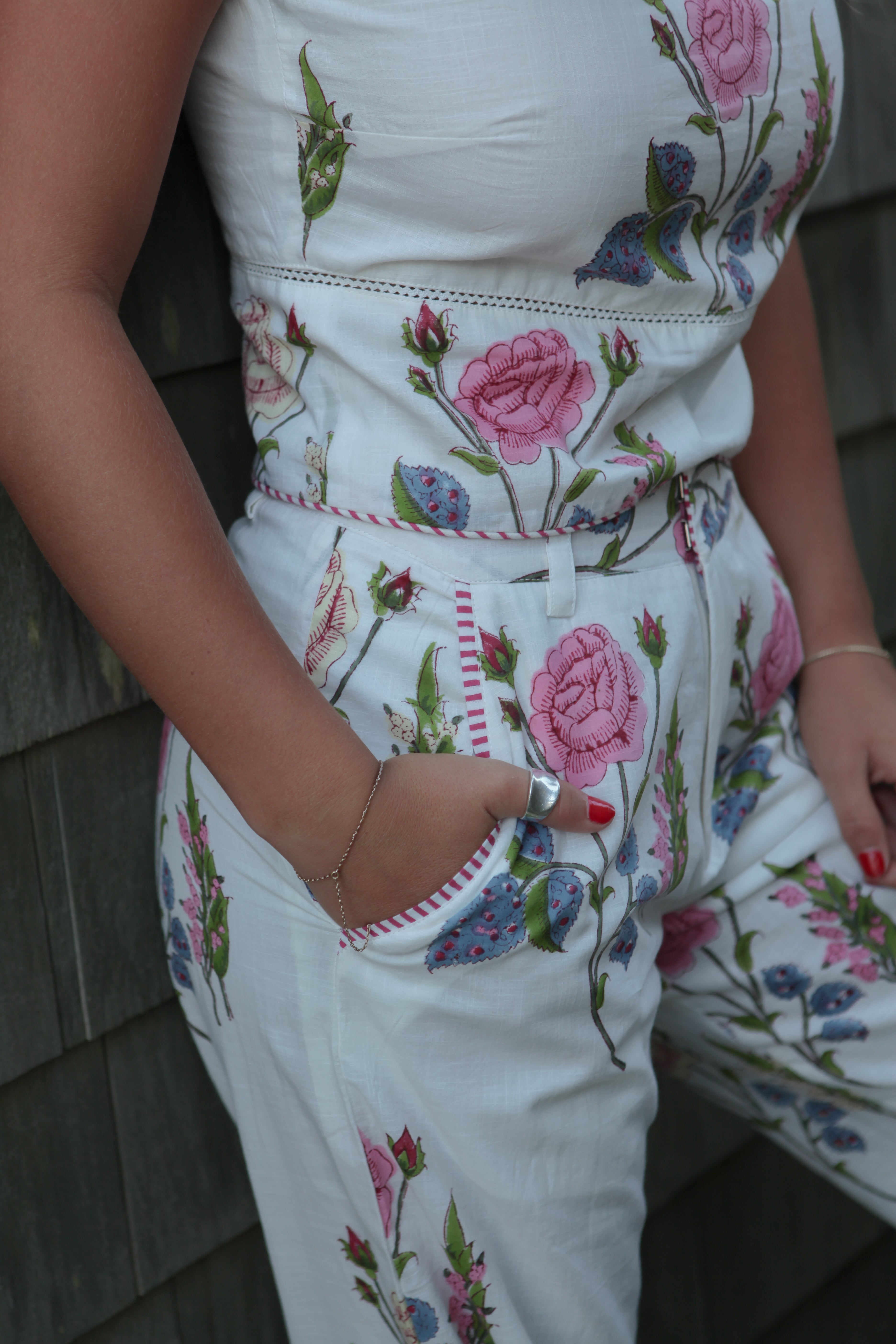 Edison Pant in Multi Rosette