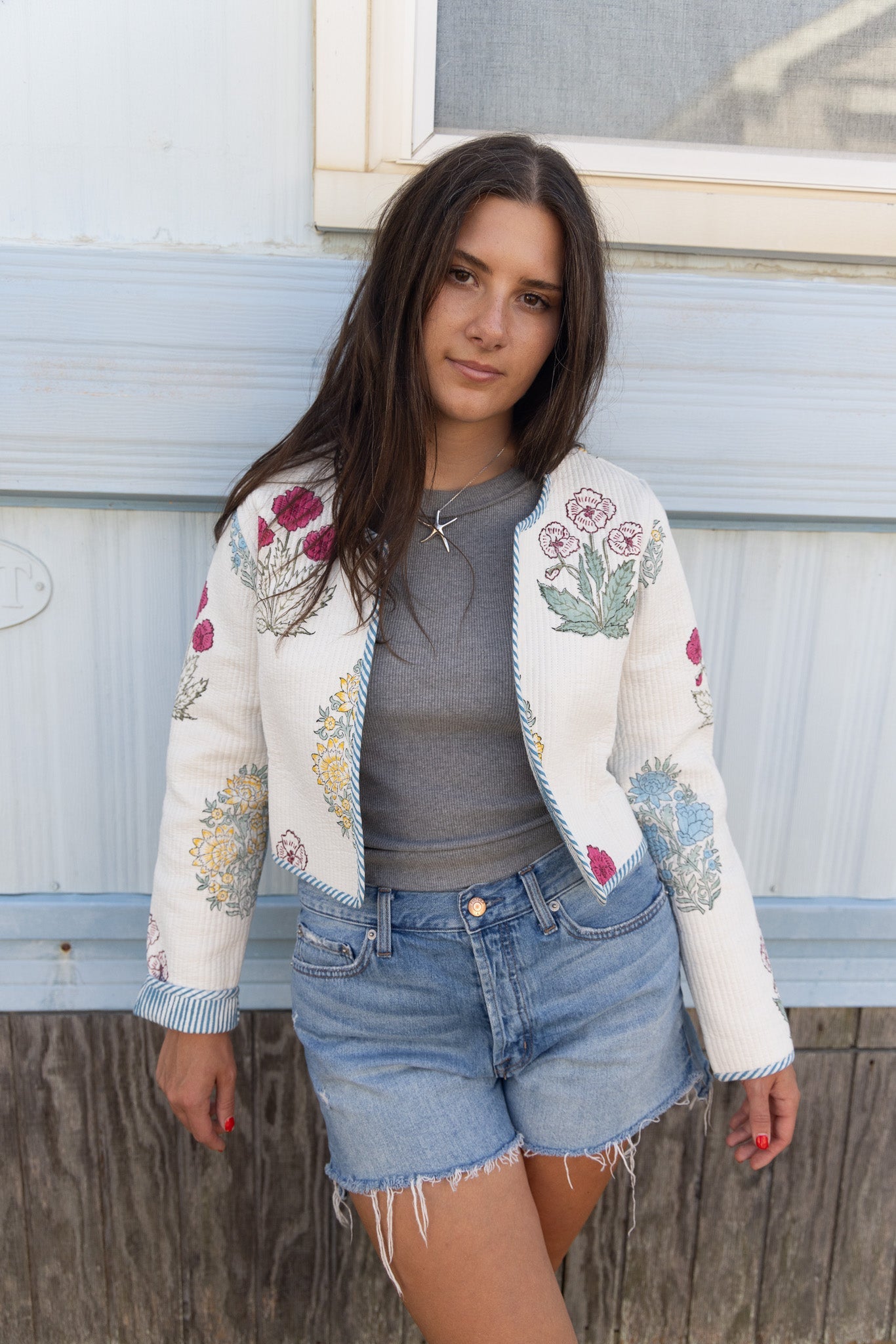 Elton Jacket in Mixed Print Floral