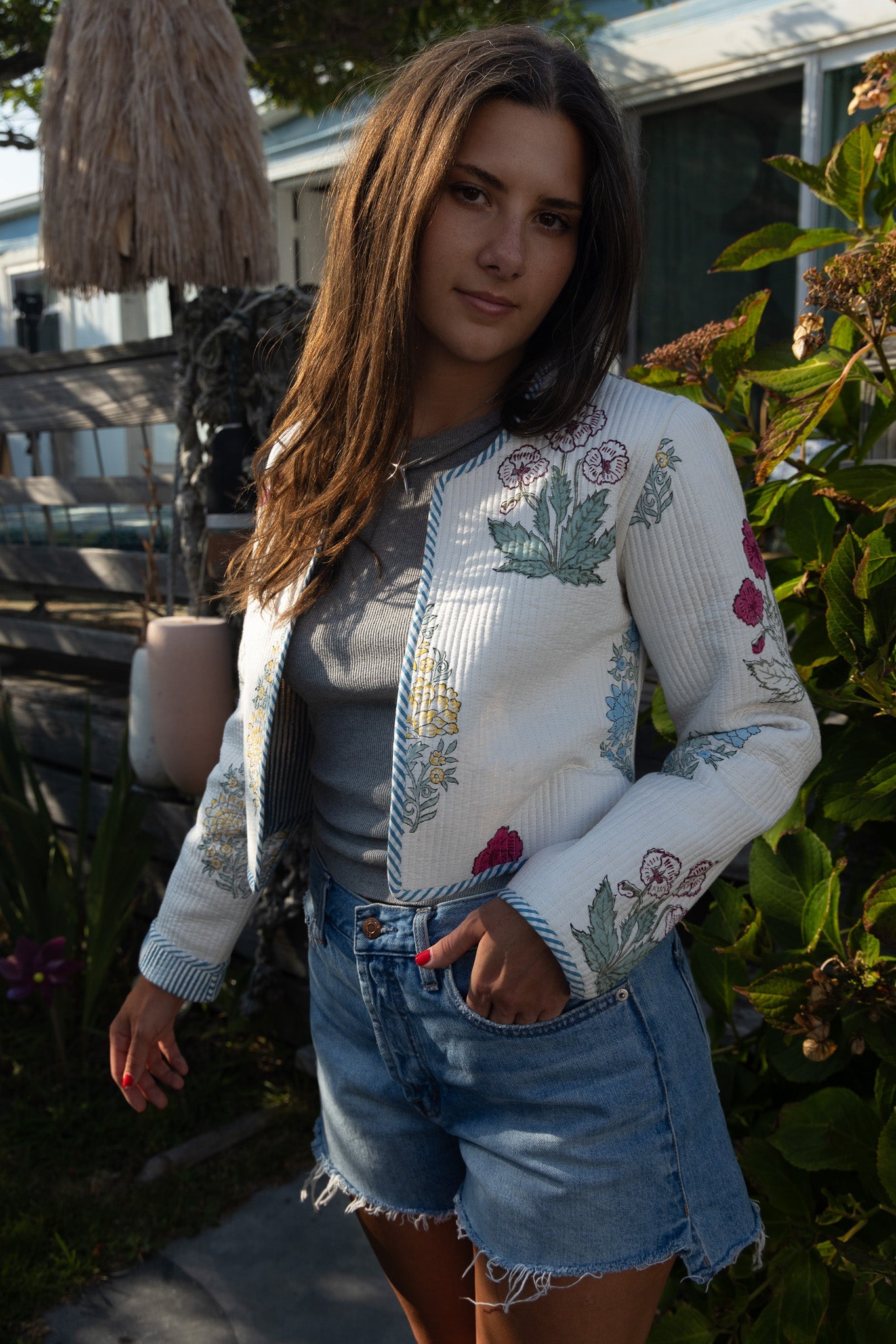 Elton Jacket in Mixed Print Floral