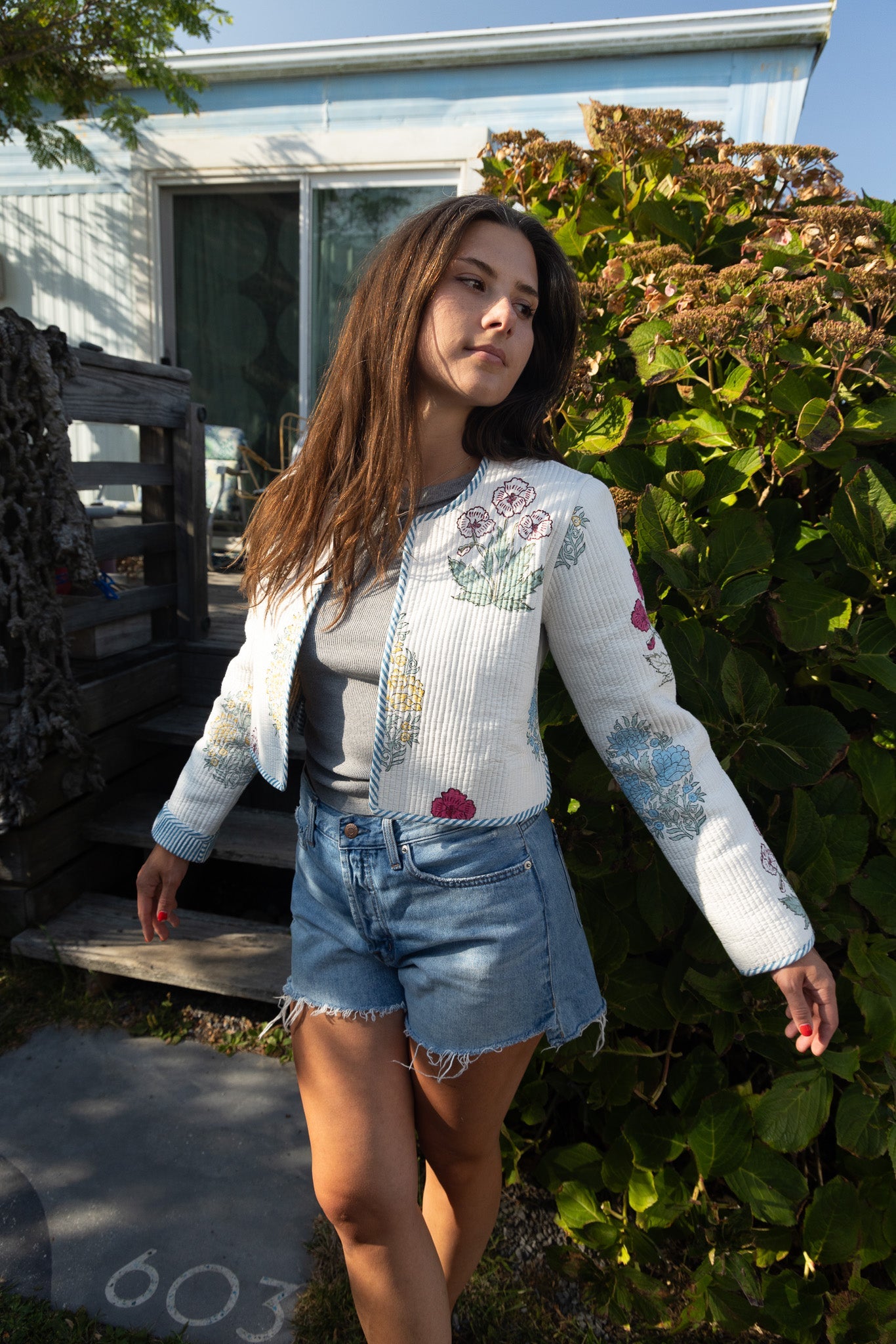 Elton Jacket in Mixed Print Floral