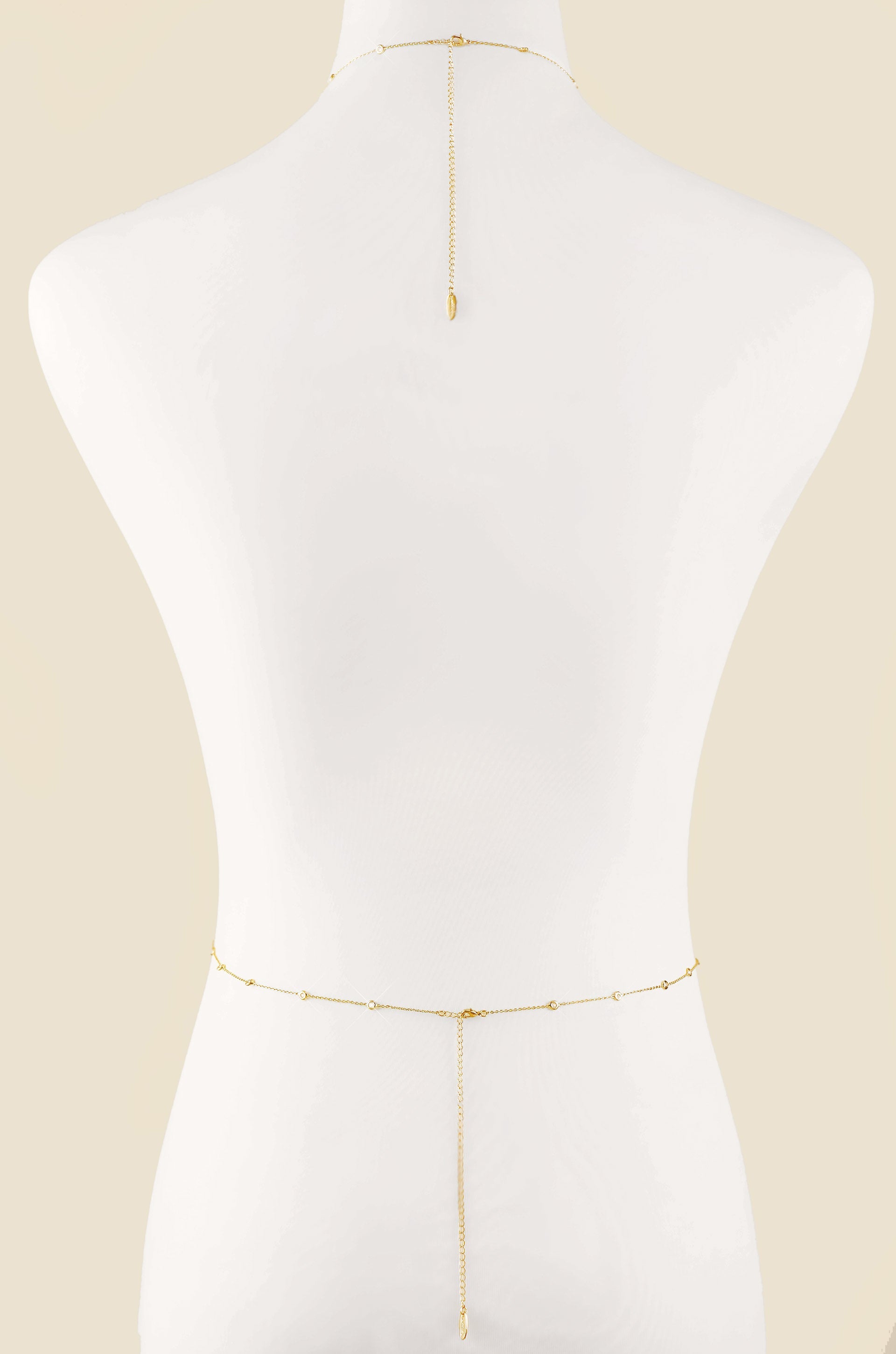 Simple Crystal X Body Chain