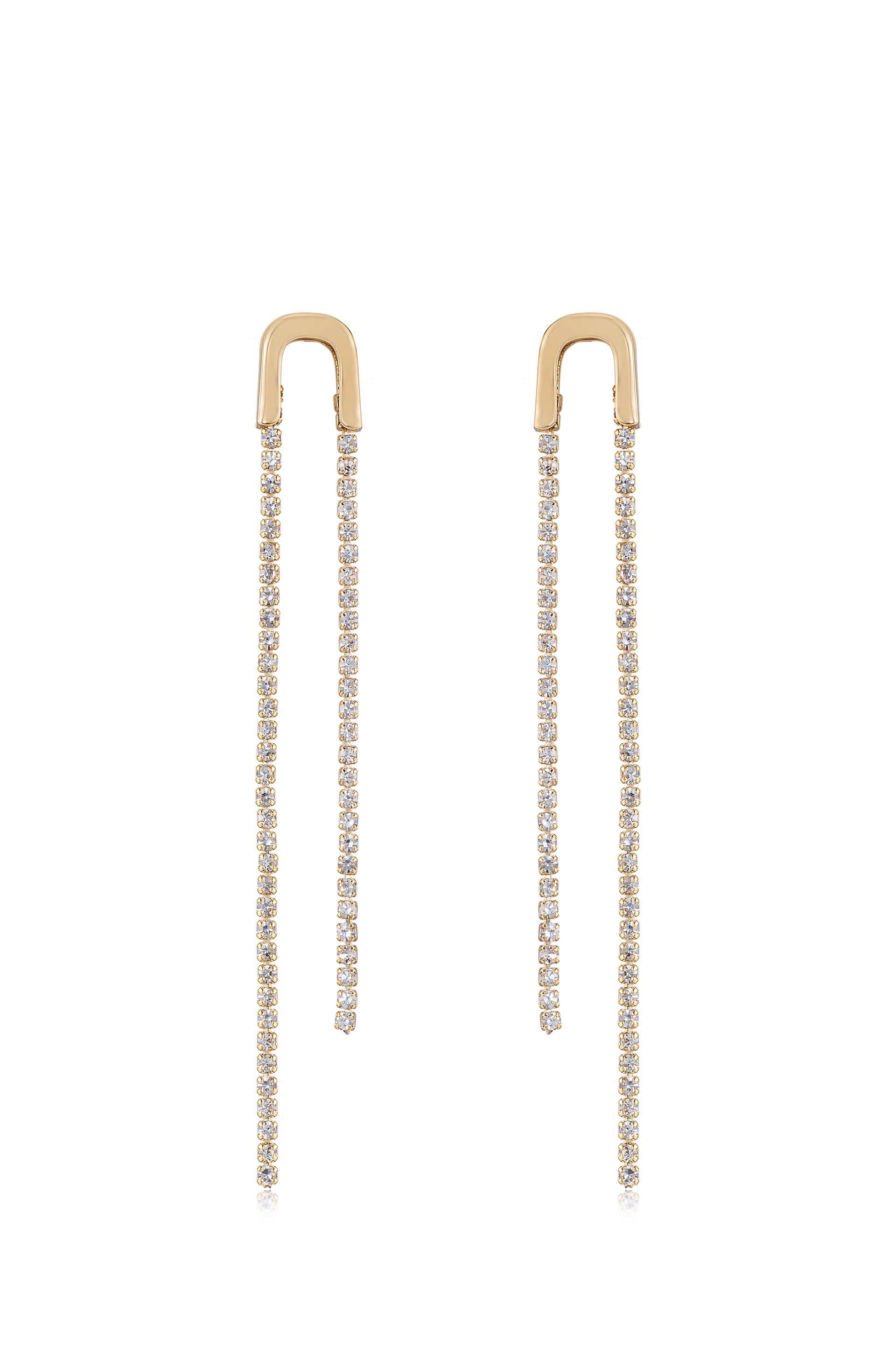 Double Chain Drop Earrings
