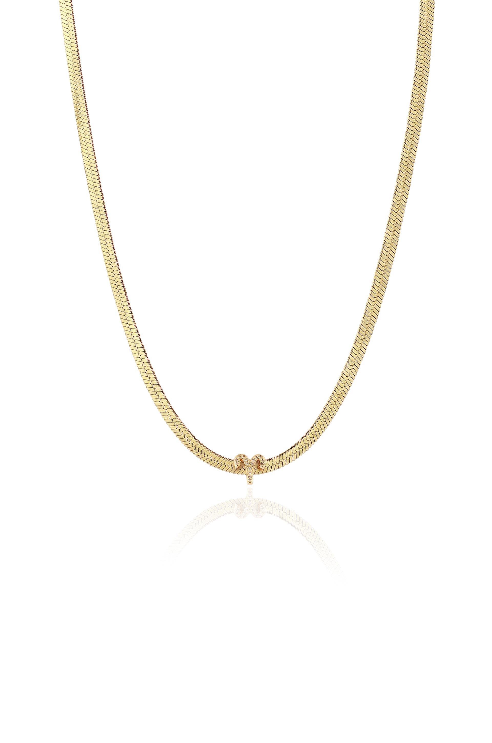 Zodiac Herringbone Necklace