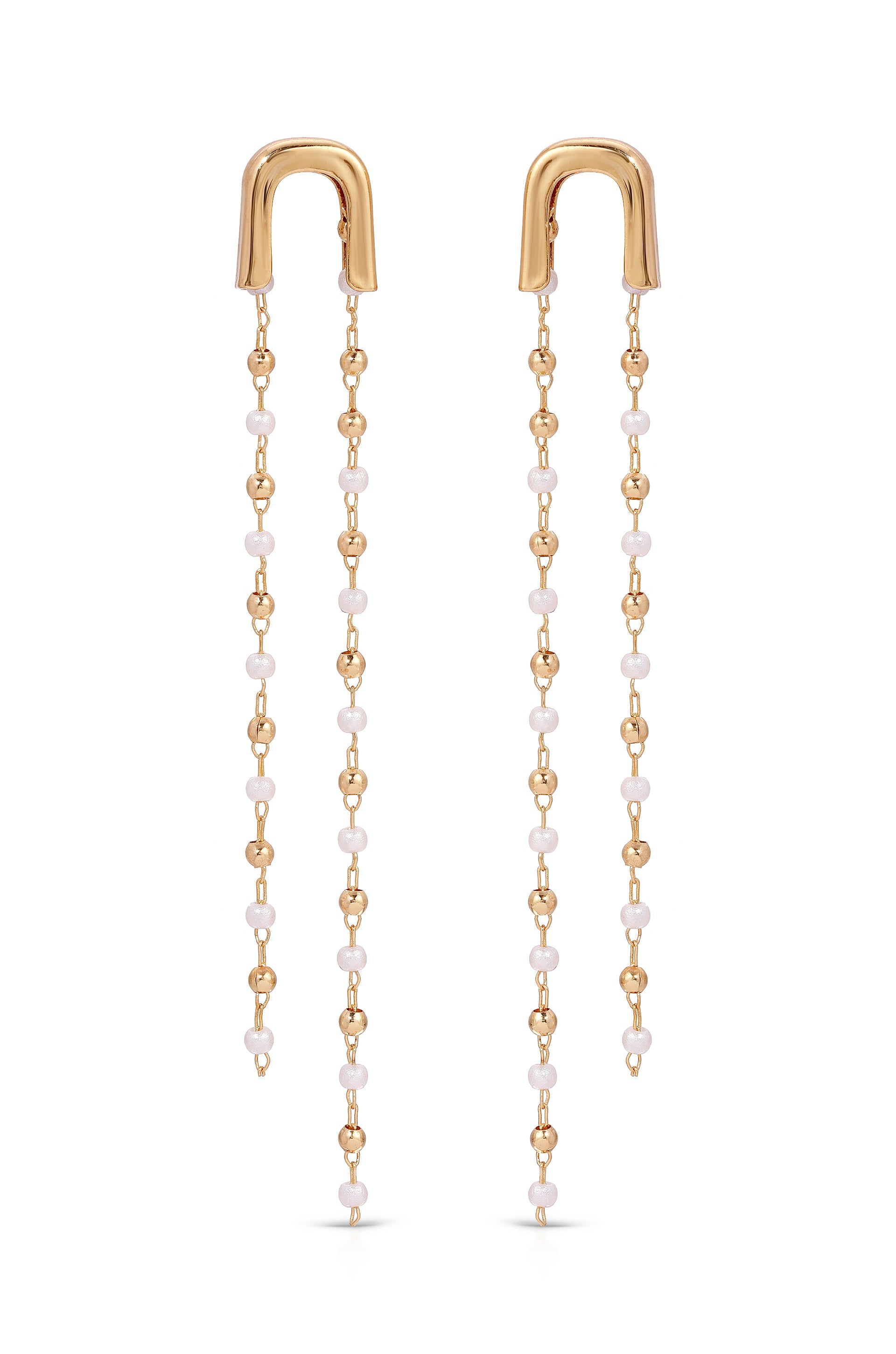Double Chain Drop Earrings