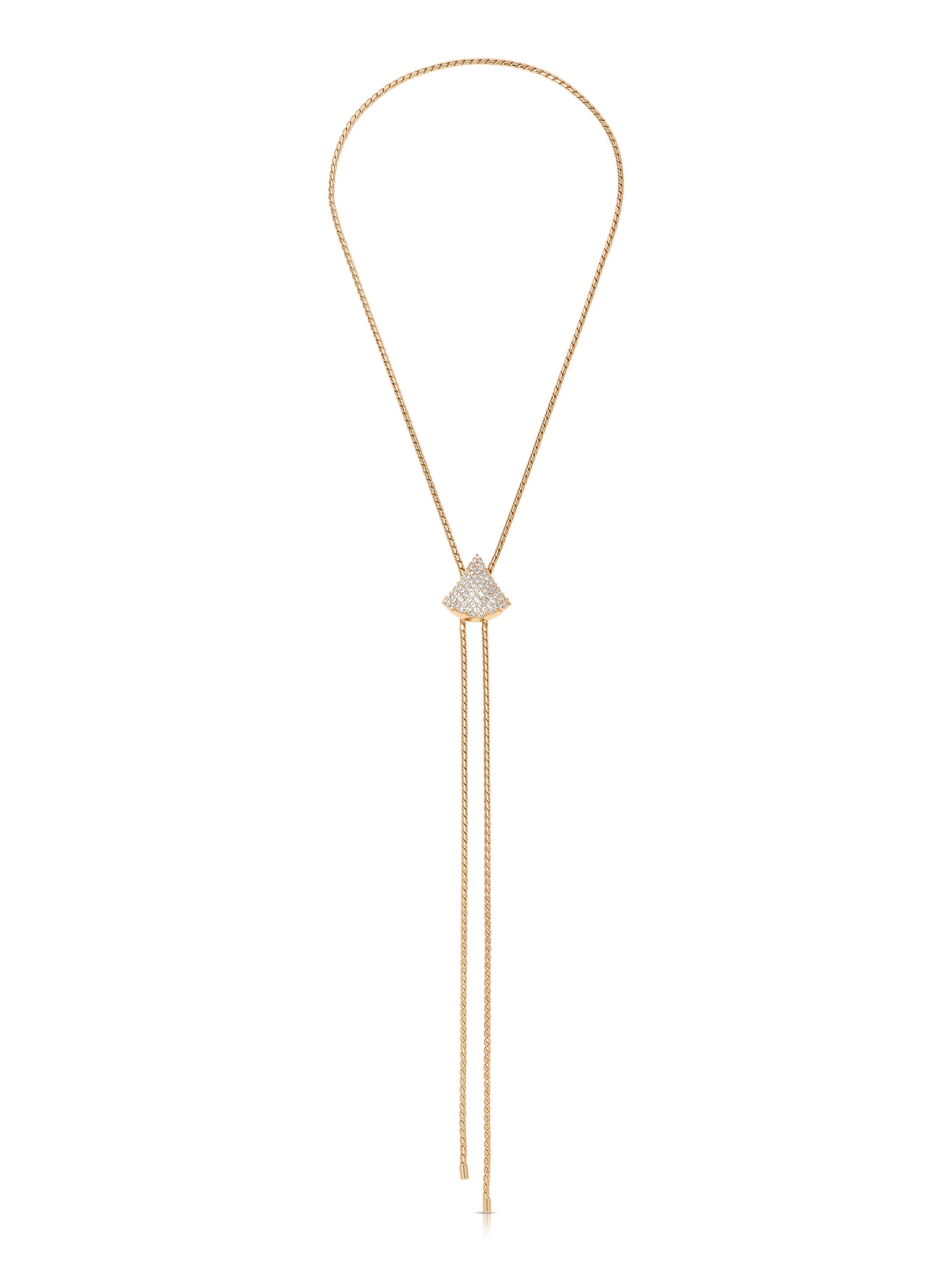 Pavé Shine Bolo Necklace