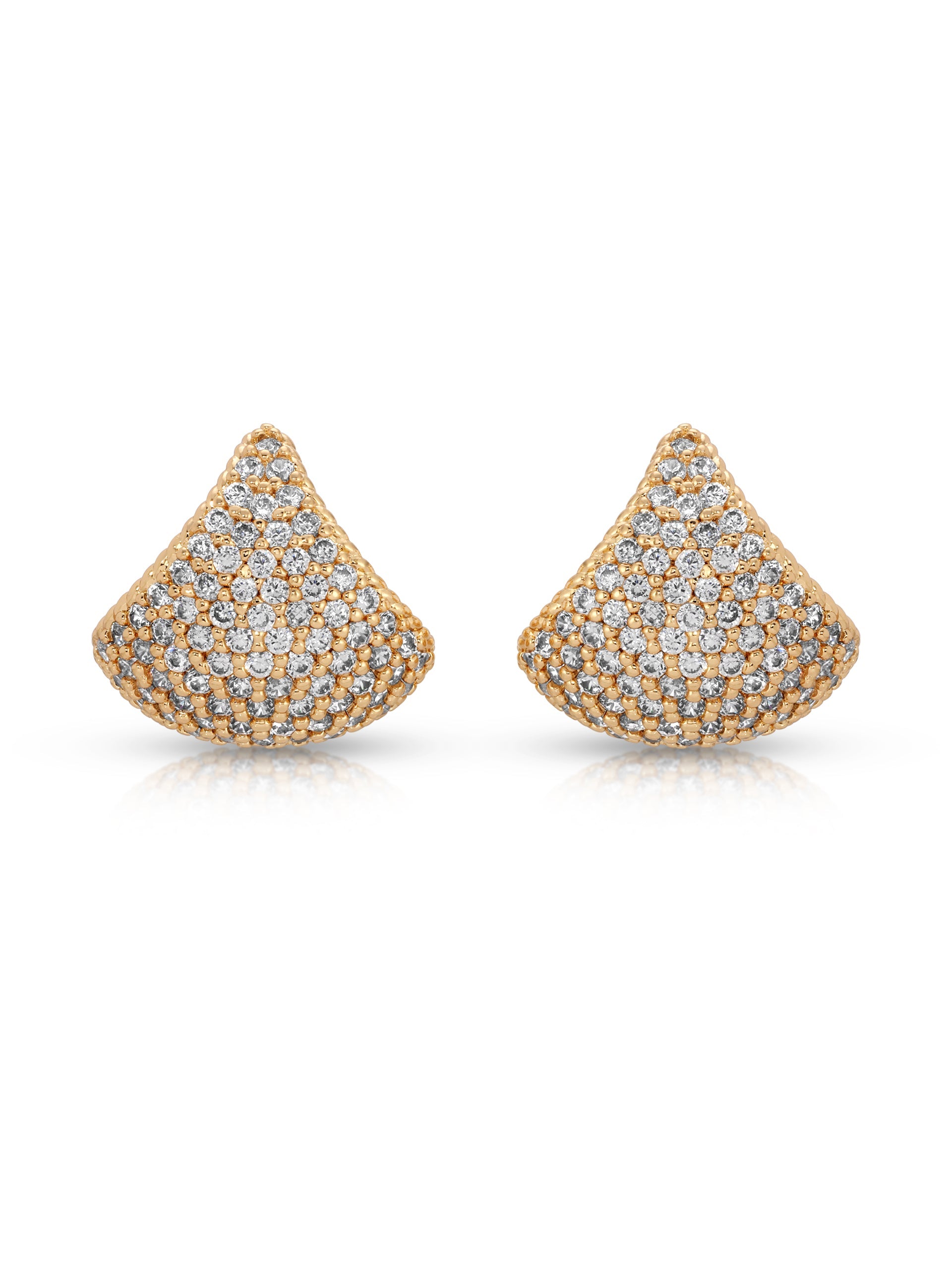 Pavé Encrusted Huggie Hoops