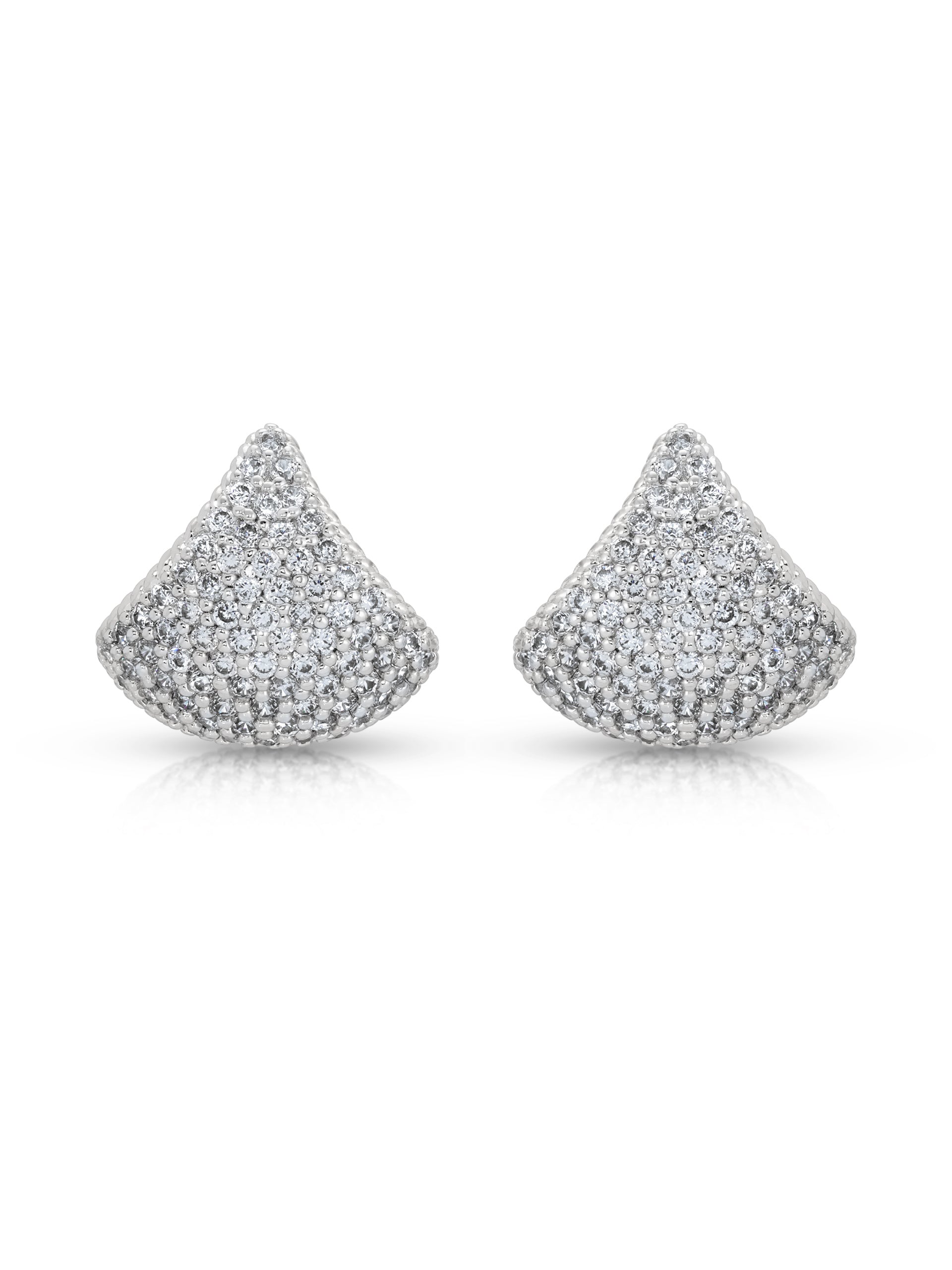 Pavé Encrusted Huggie Hoops