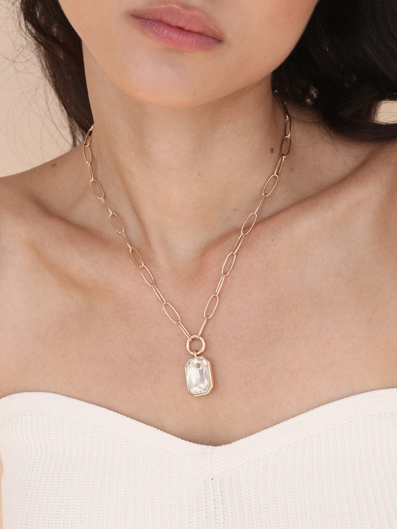 Deco Pendant Necklace