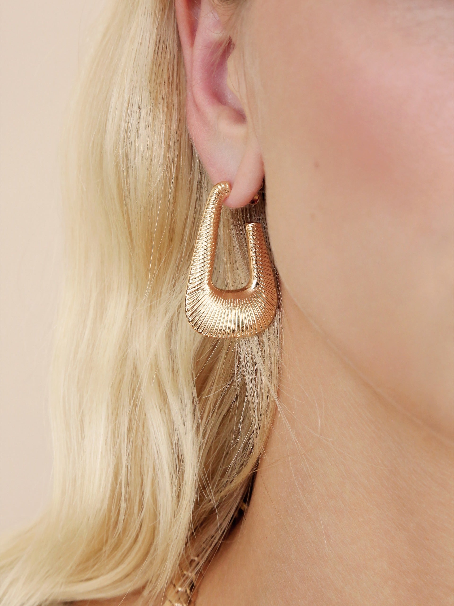 Cleopatra Inspired Hoop Earrings