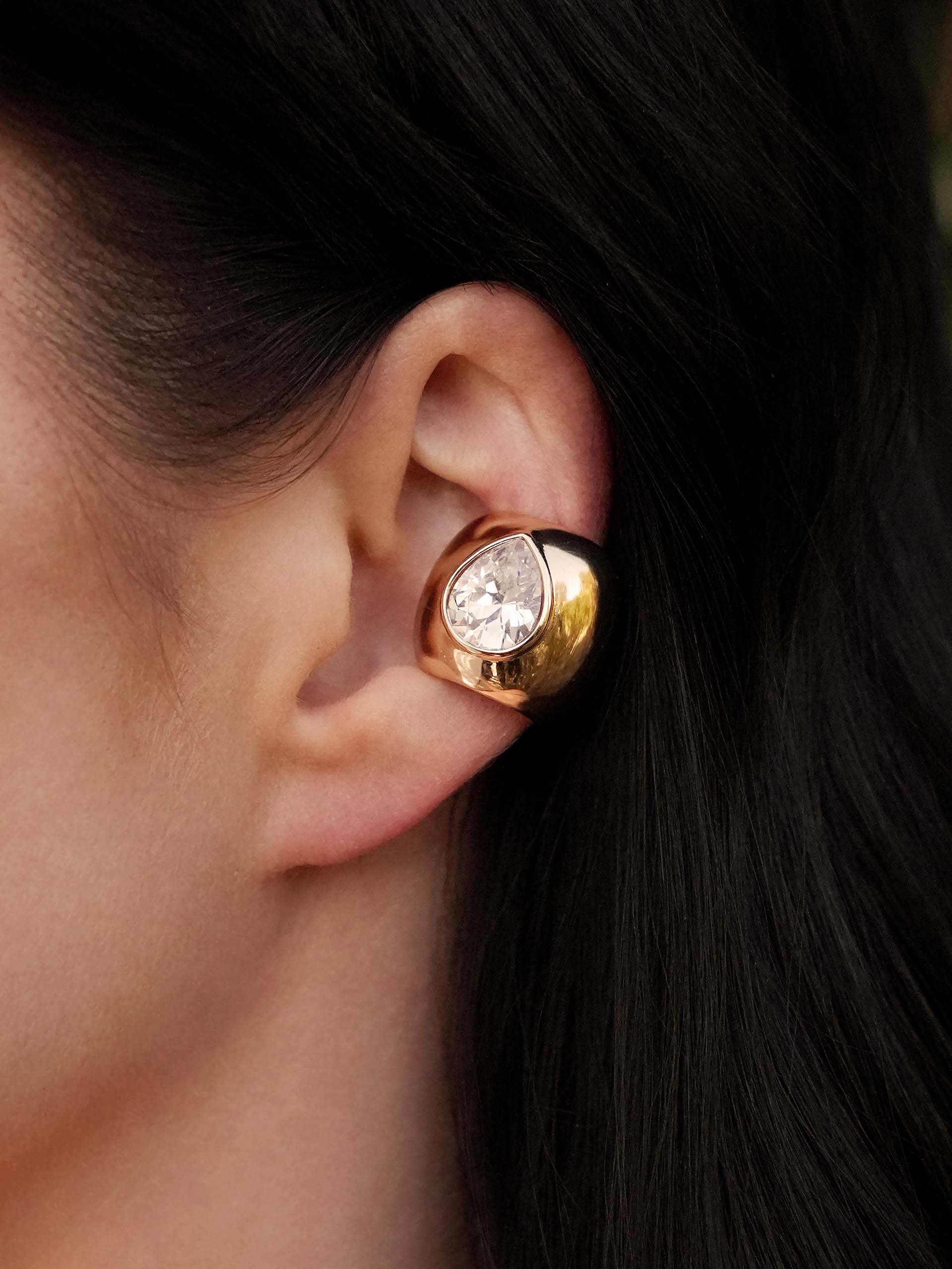 Bold Crystal Ear Cuff
