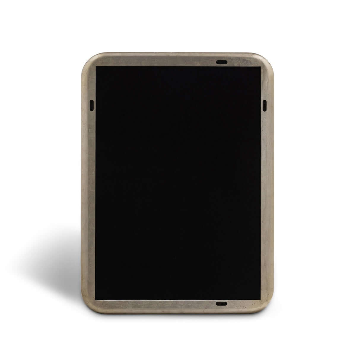 Art Deco Champagne Silver Wall Mirror with Beveled Glass