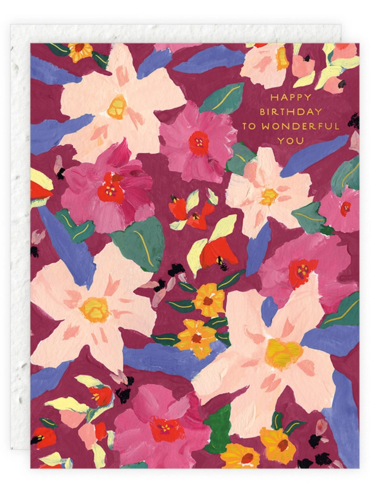 Flowers for Sunday - Seeded Birthday Card