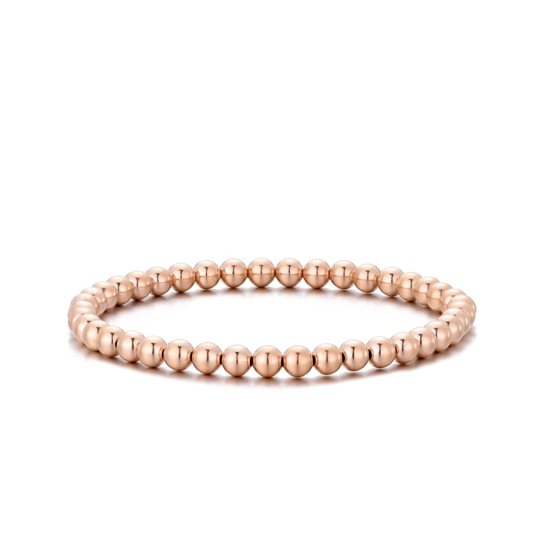 5MM Rose Gold Ball Bracelet