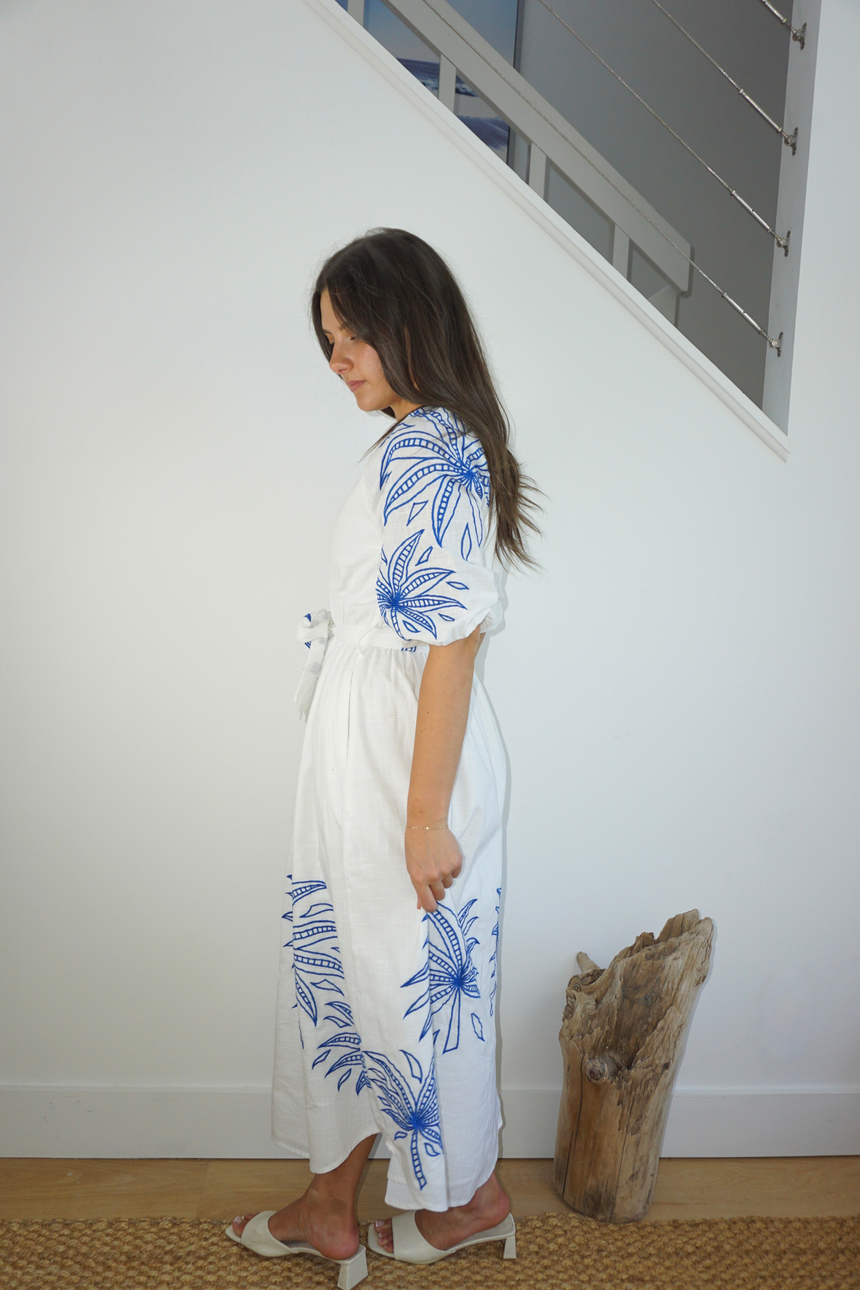 Frankie Dress in Blue Abs Palm