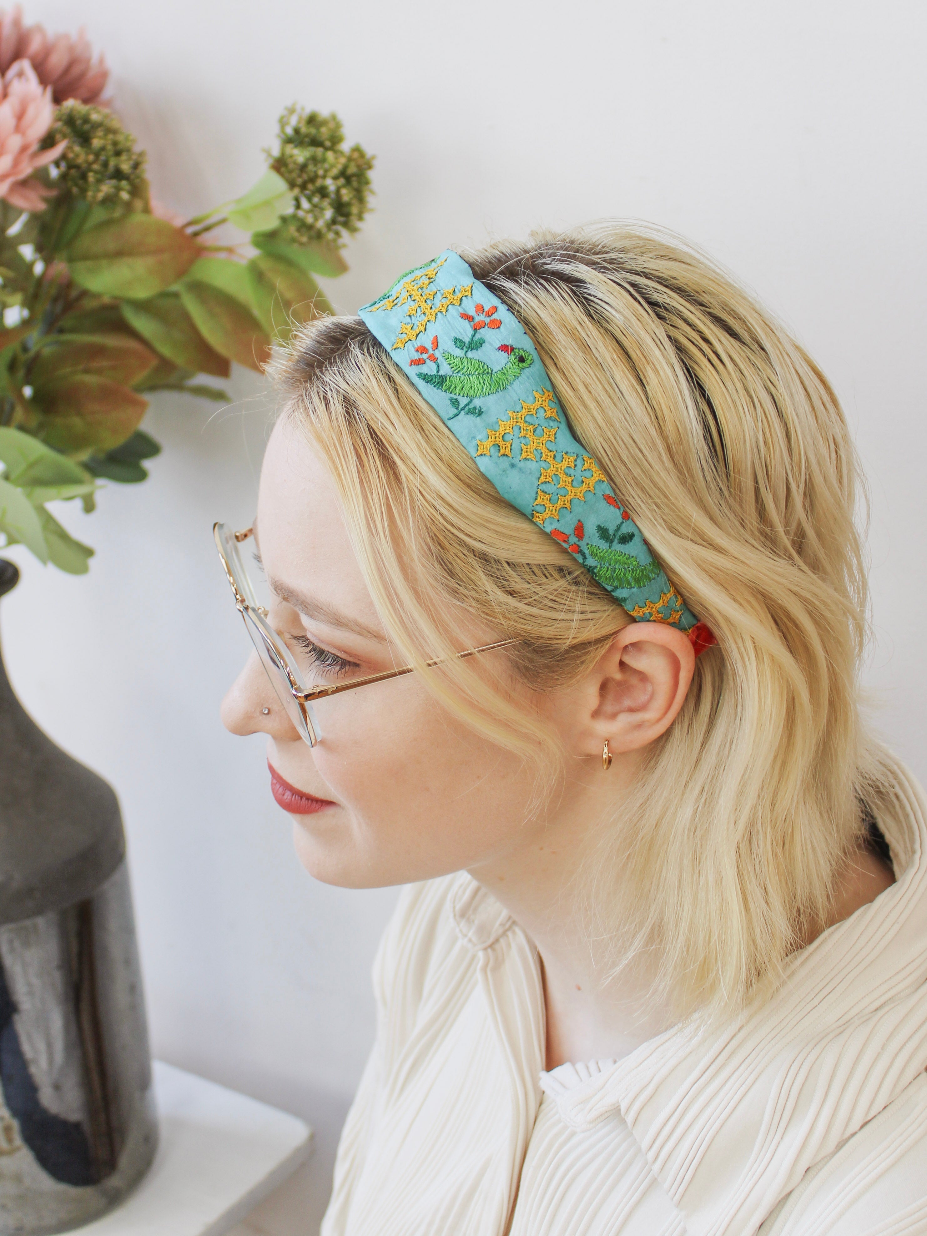 Frida Embroidered Headband