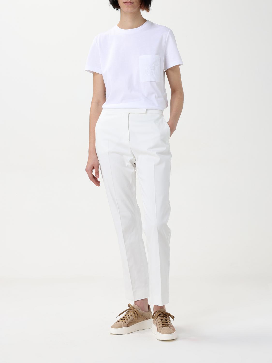 Max Mara Pants Woman White