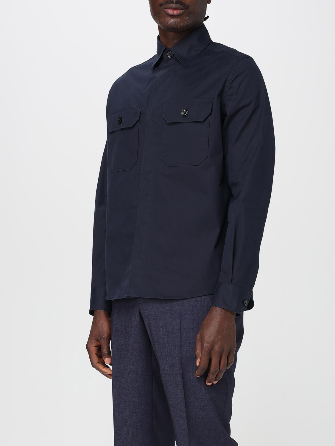 Zegna Shirt Men Blue