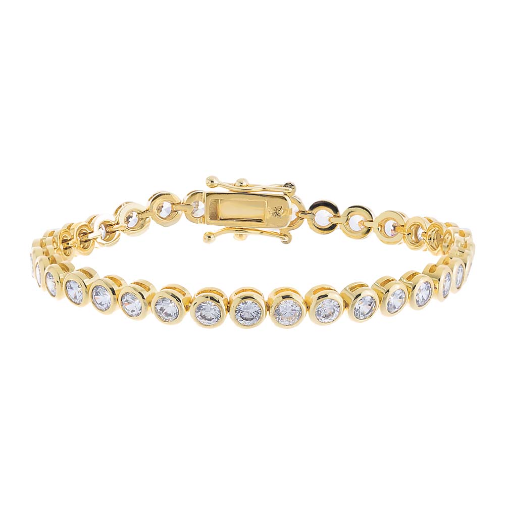 Bezel Tennis Bracelet