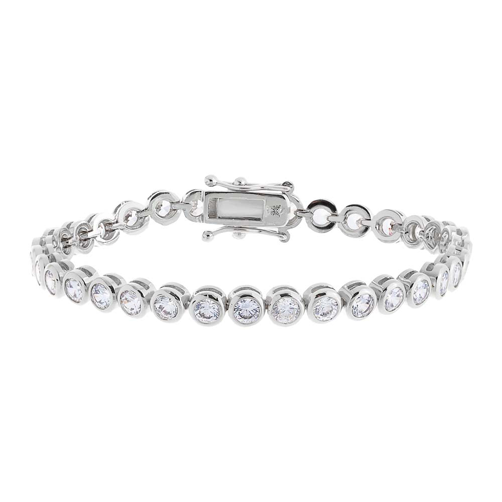 Bezel Tennis Bracelet