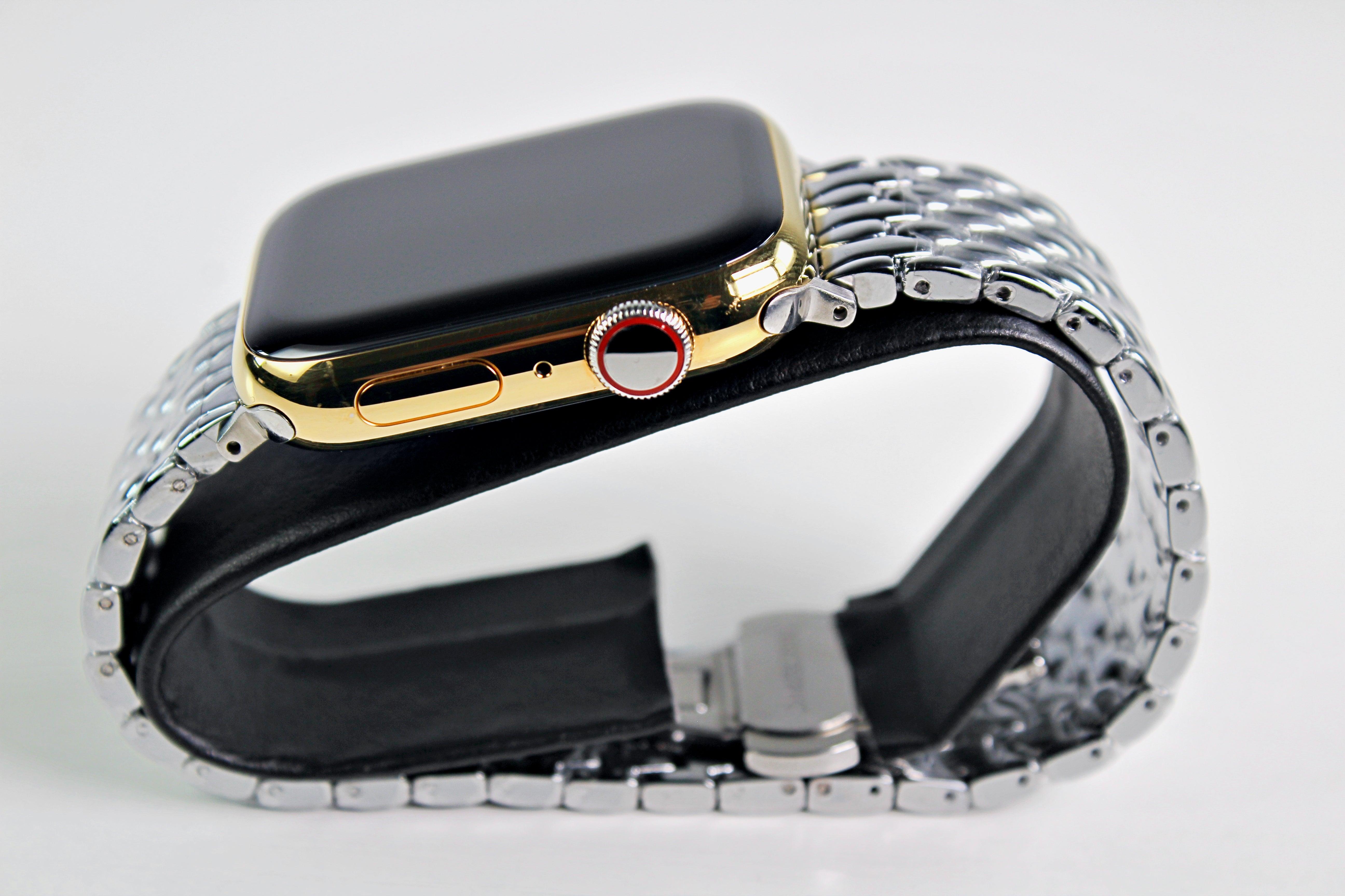 Apple Watch Series 8 (2022) GPS/Cellular A2774 - 45mm Stainless Steel - Custom 24K Gold Finish