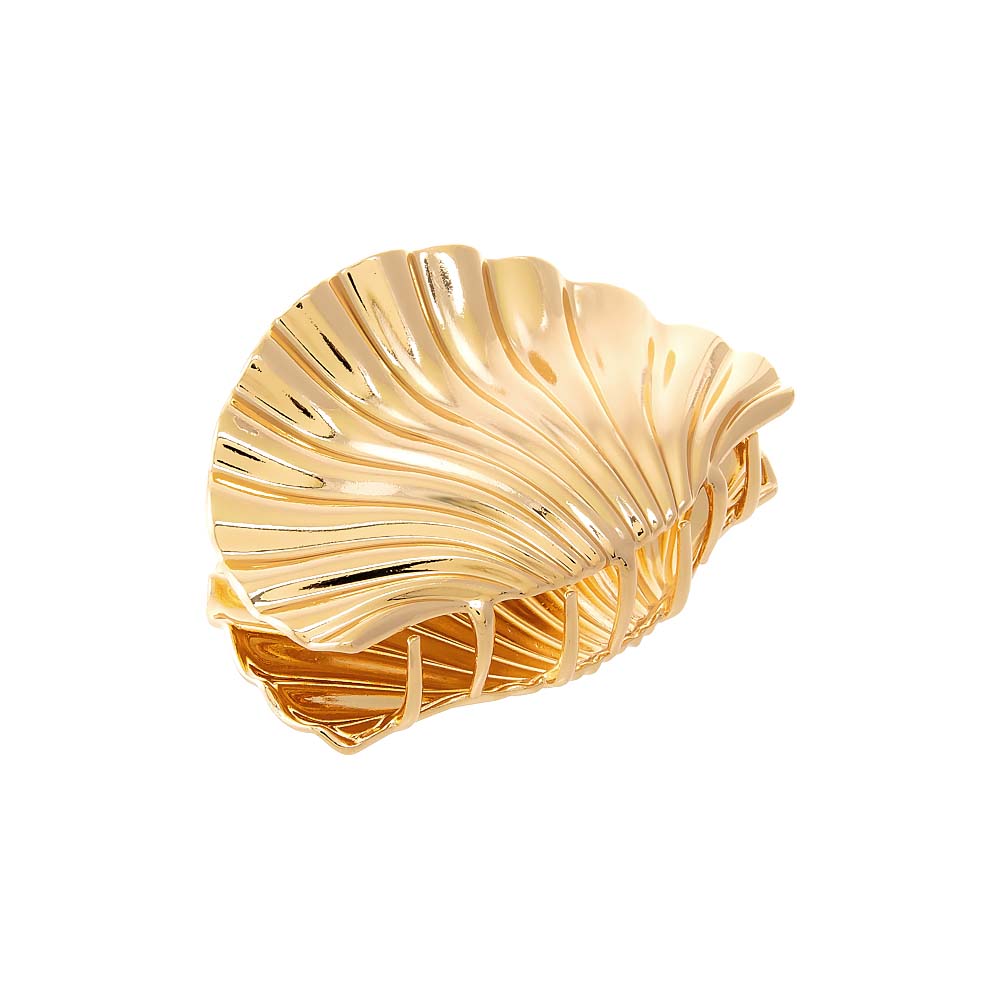 XL Metal Sea Shell Hair Claw Clip - Adina's Jewels