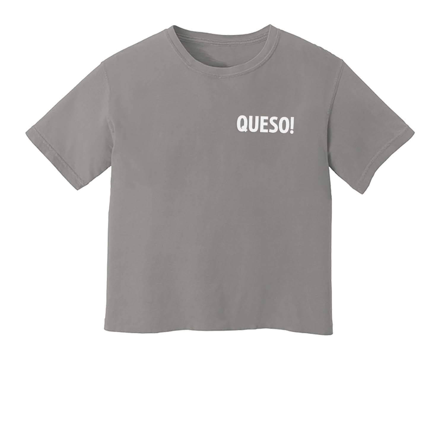 Queso! Washed Crop Tee