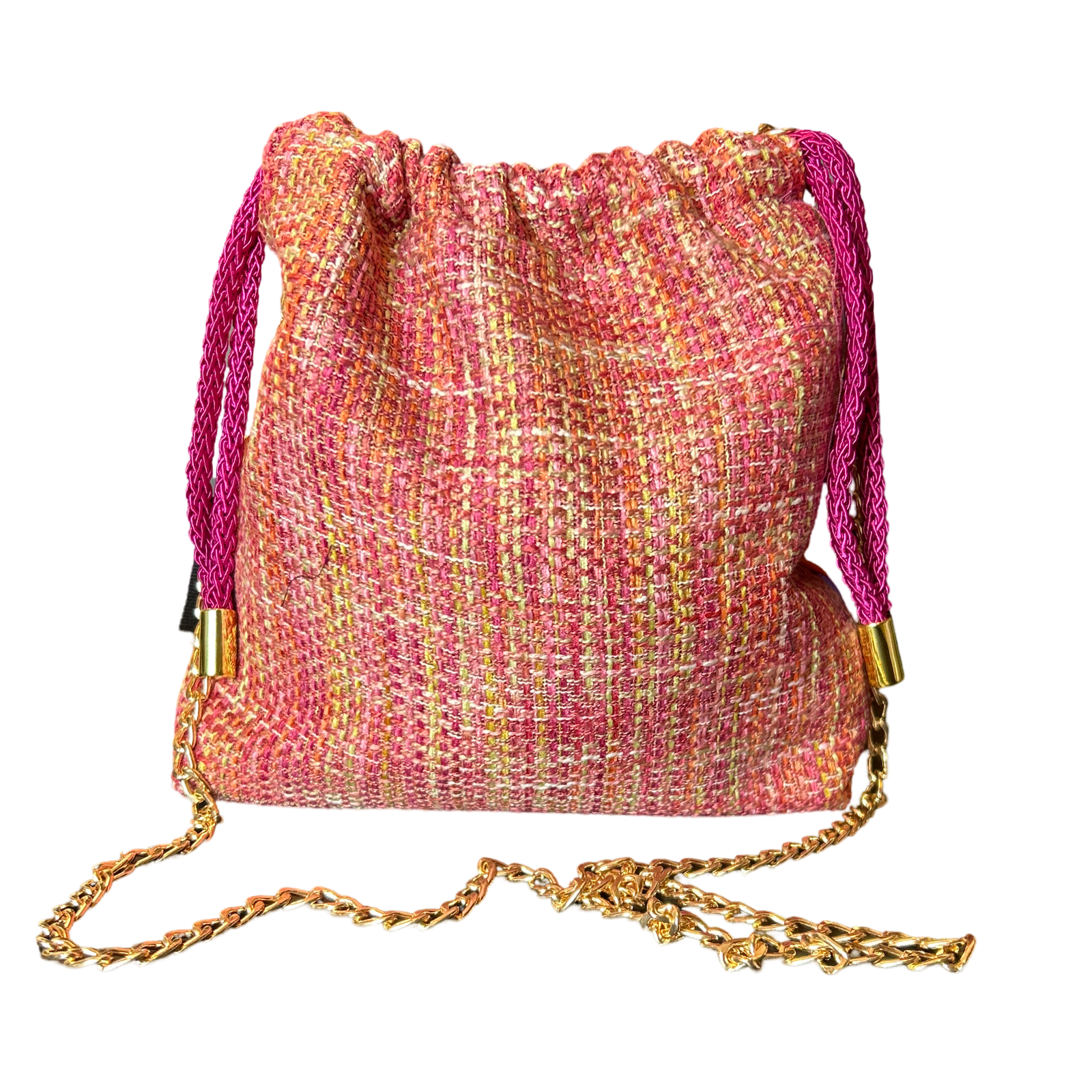 Pop Art Equestrian Vintage Scarf Drawstring Crossbody Bag