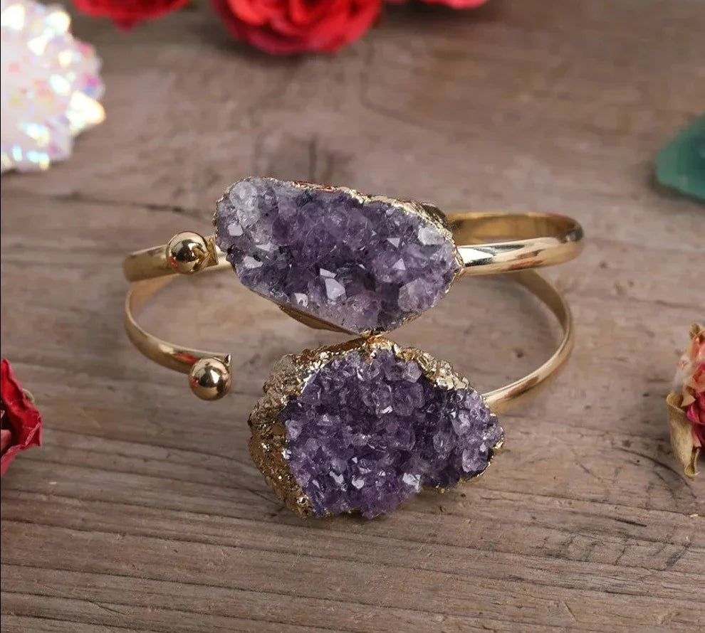 Amethyst Gold Bracelet