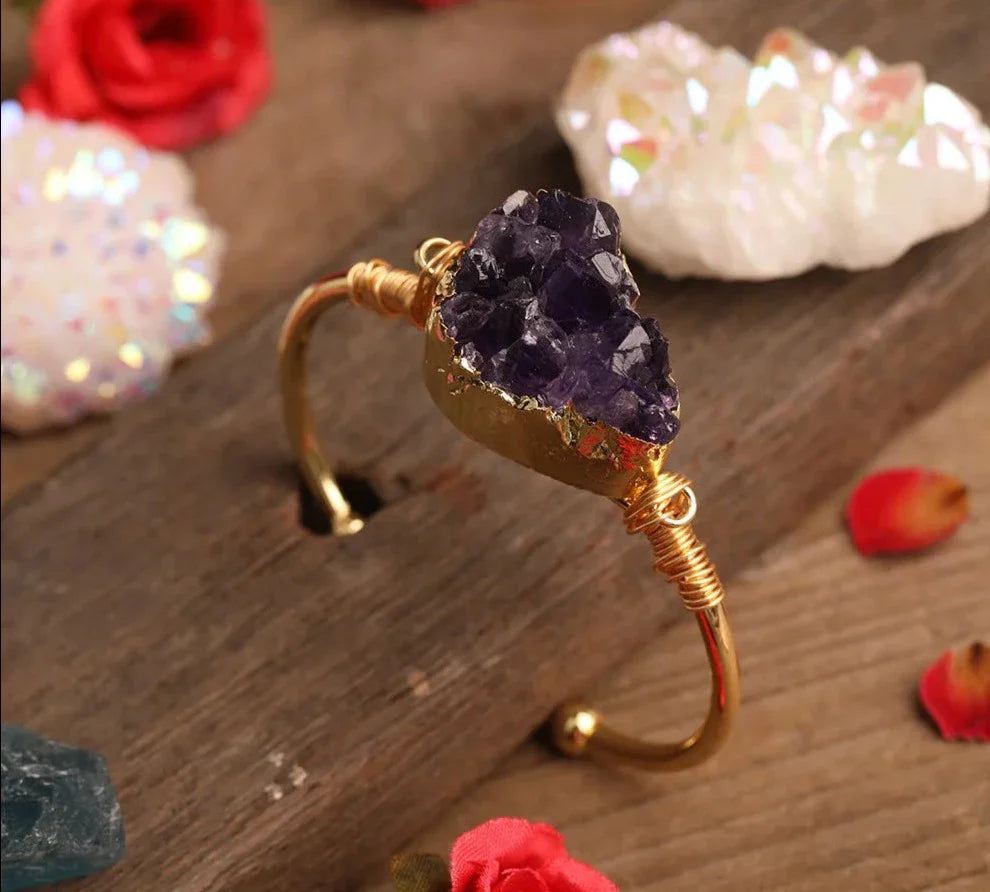 Amethyst Gold Bracelet