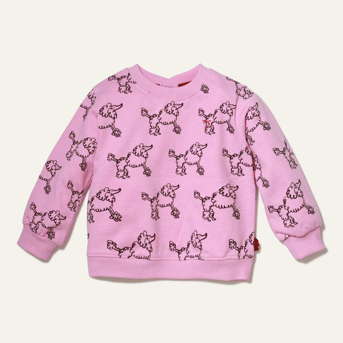 Recycled Cotton  Coco Baby Sweatshirt - Bonbon Pink