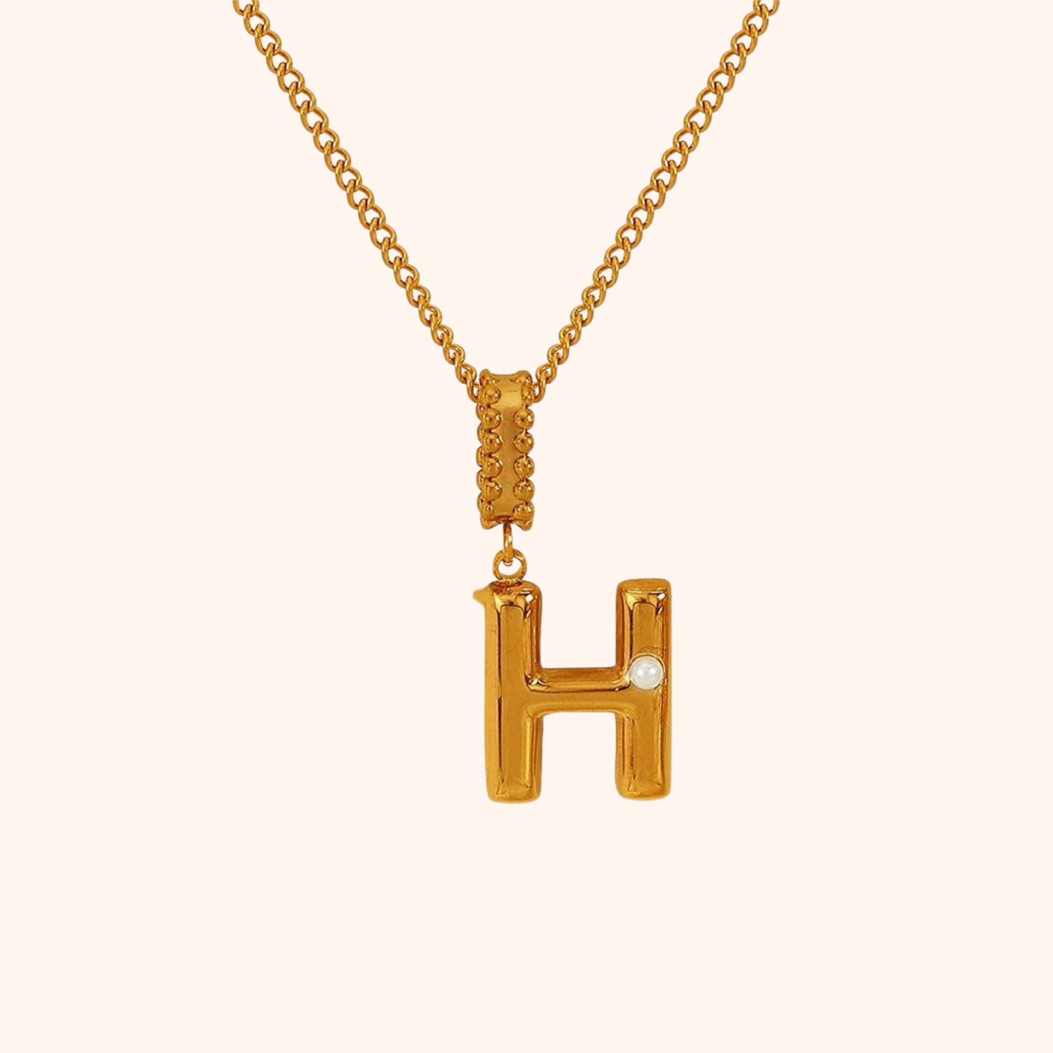 Pearl Initial Necklace