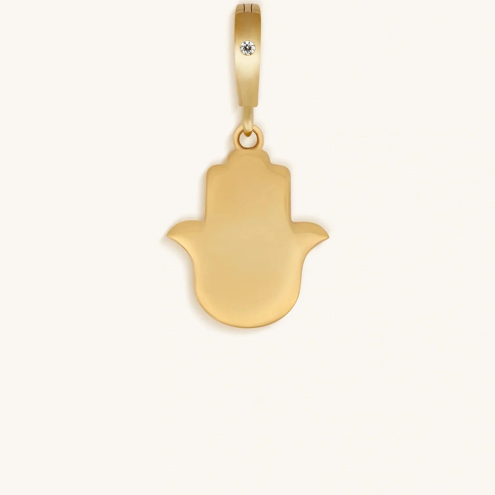 Effortless Manifestation Hamsa Mother of Pearl Engravable Charm