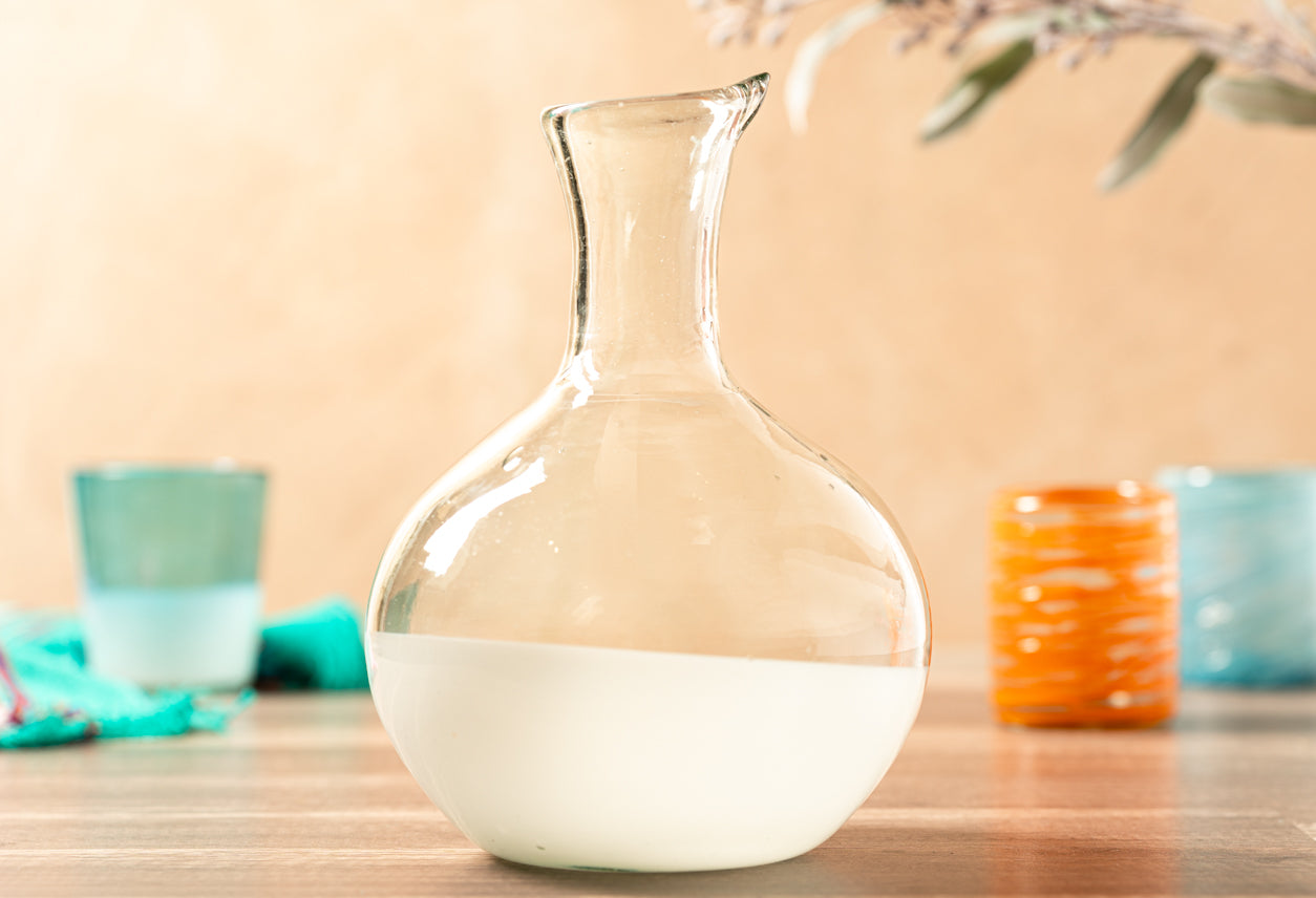 Handblown Glass Carafe by Verve Culture